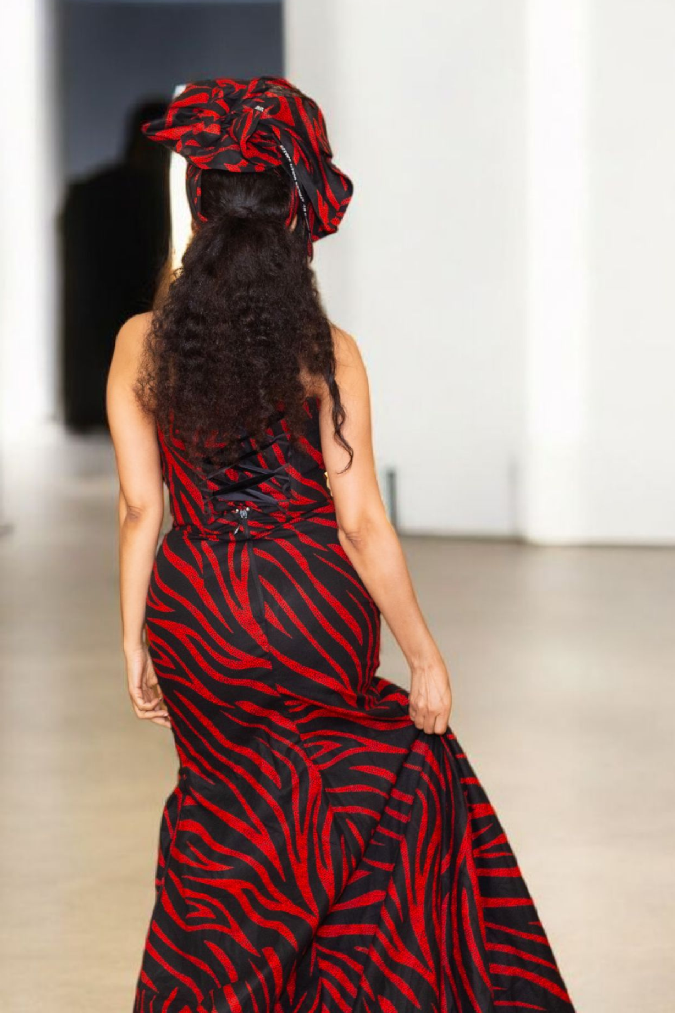 Lulu African Print Strapless Mermaid Dress