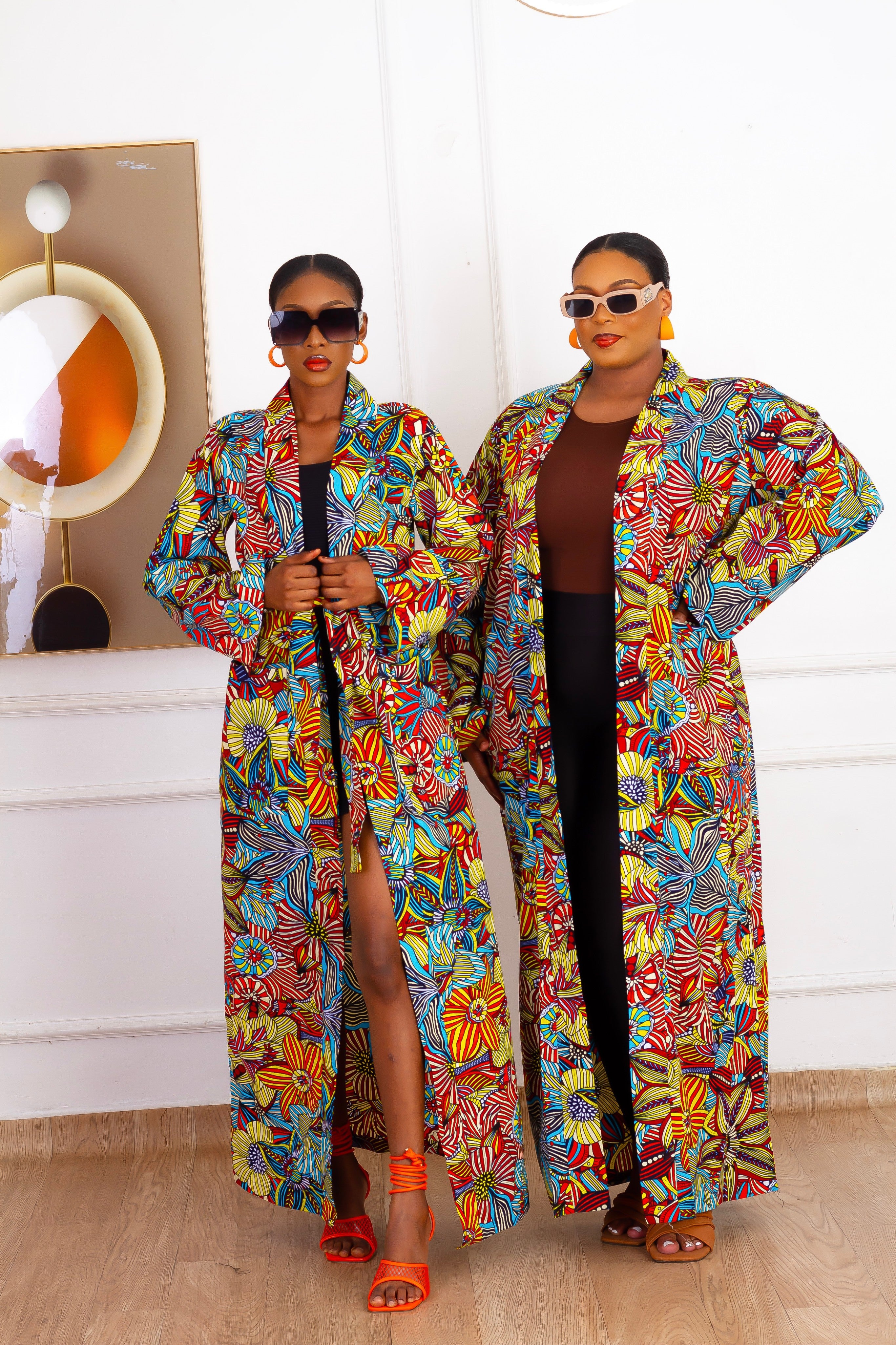 Asha African Print Kimono (Multi)