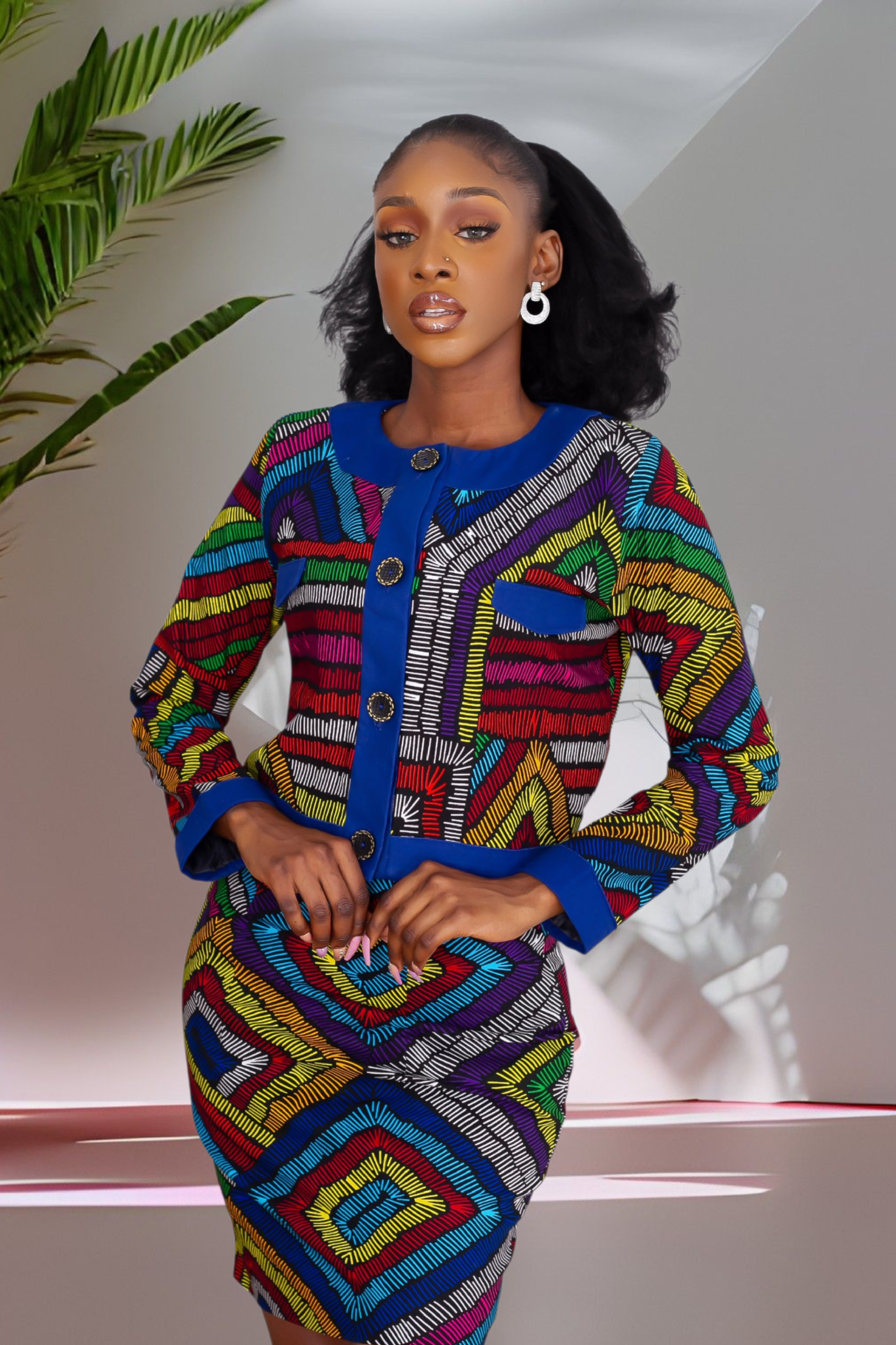 Kaya African Print Co-Ord Set (Multi) NIKI KAY