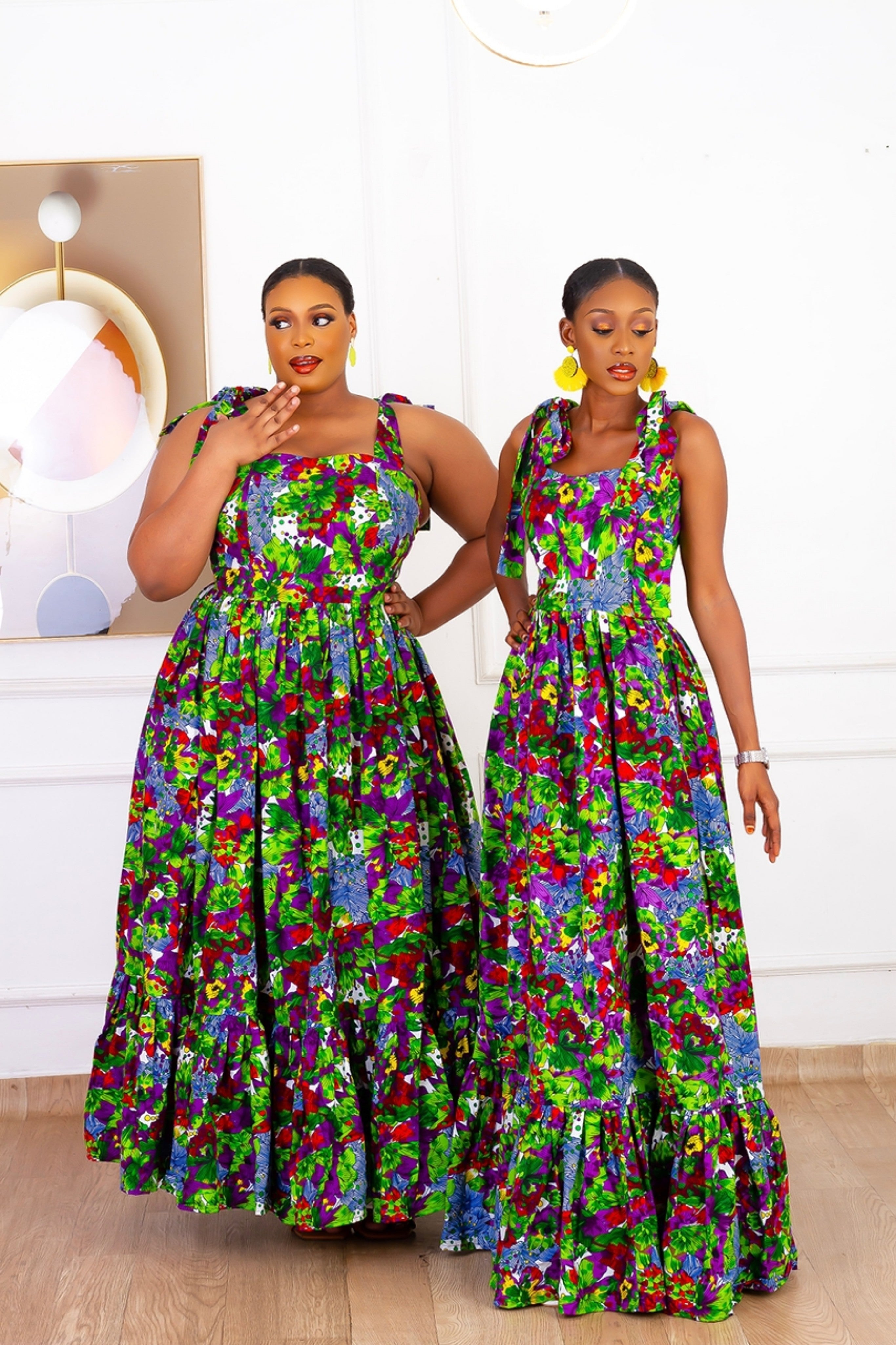 Adanma African Print Maxi Dress NIKI KAY