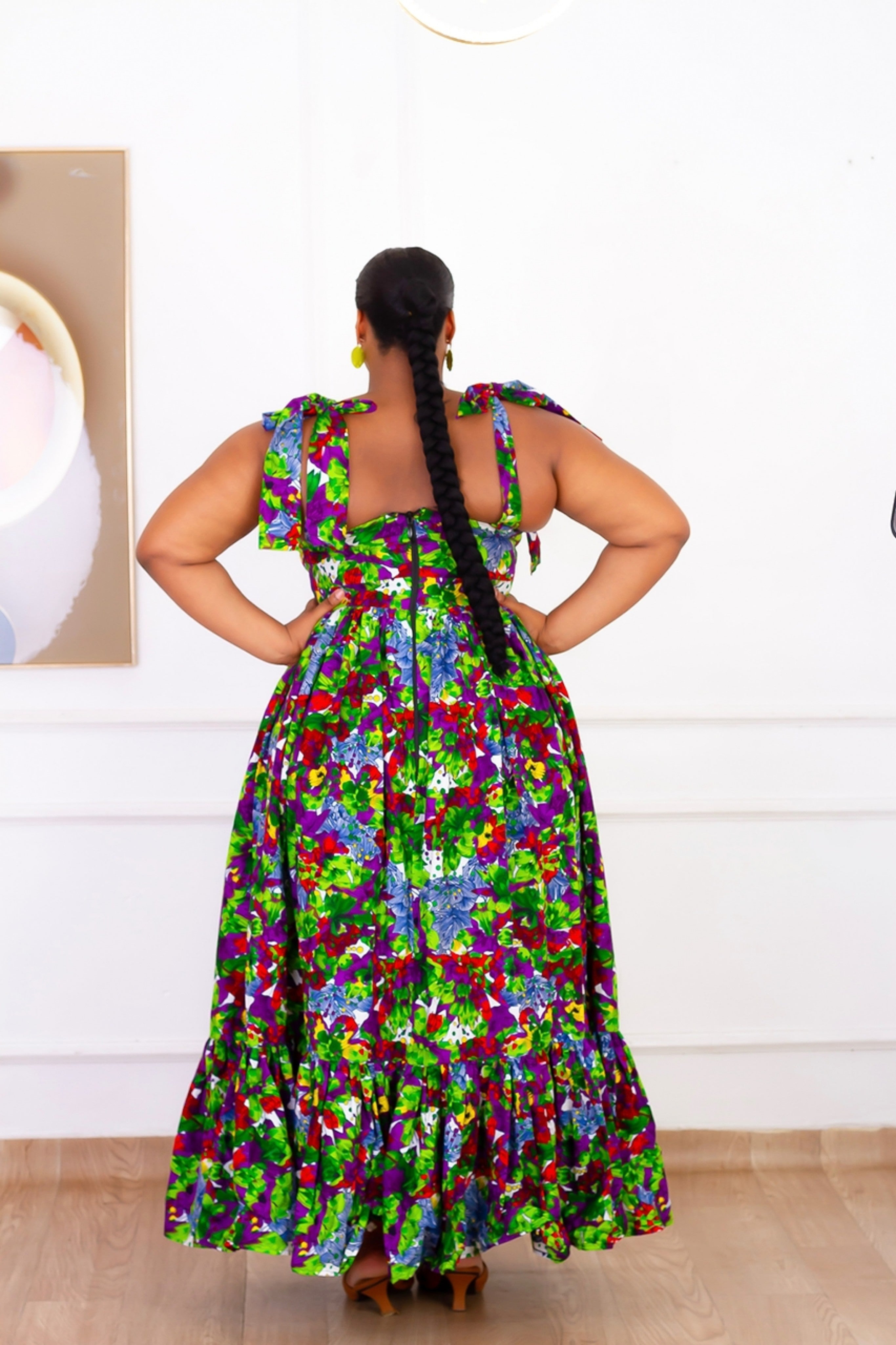 Adanma African Print Maxi Dress NIKI KAY