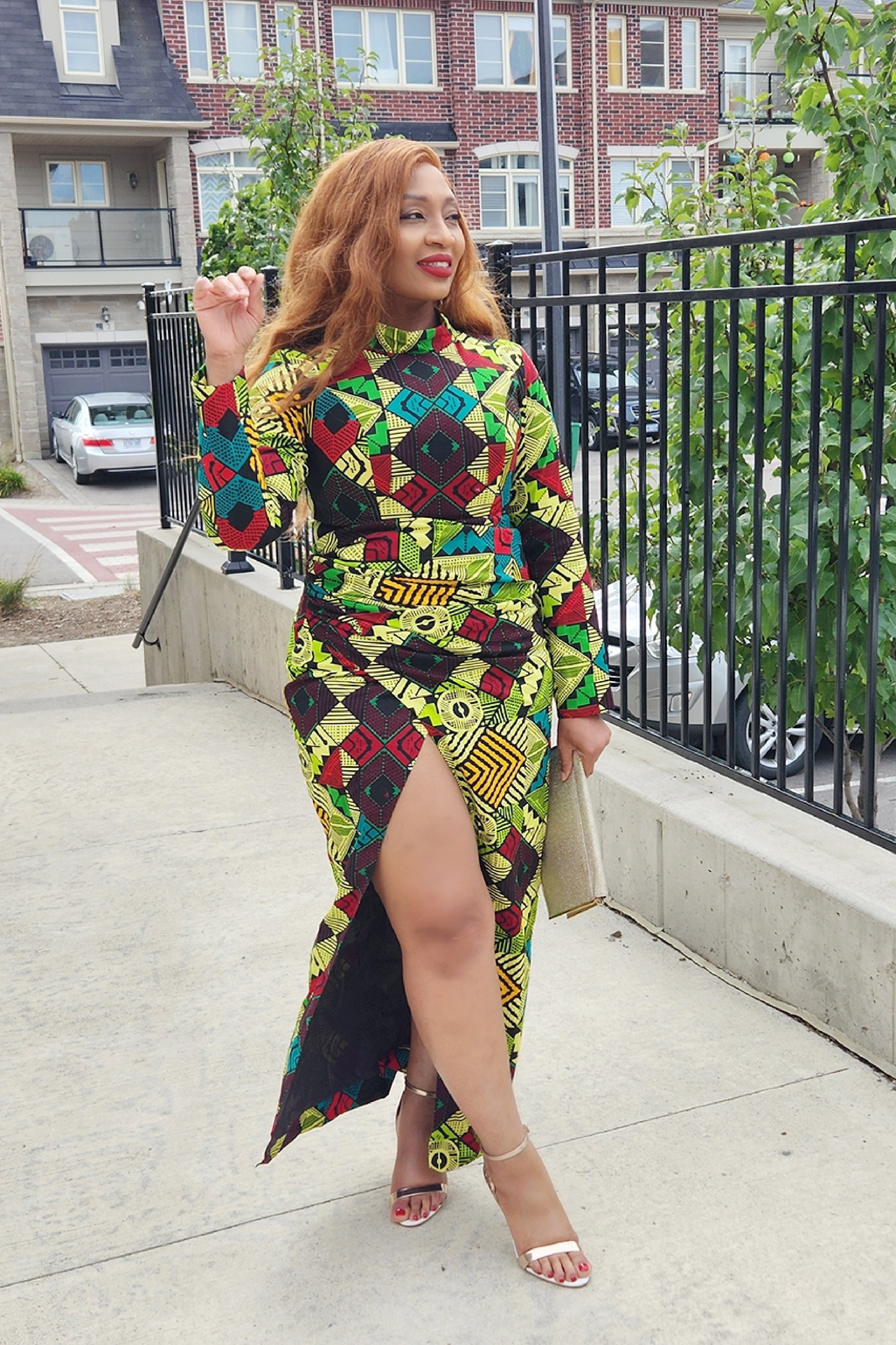 Alexis African Print Dress NIKI KAY