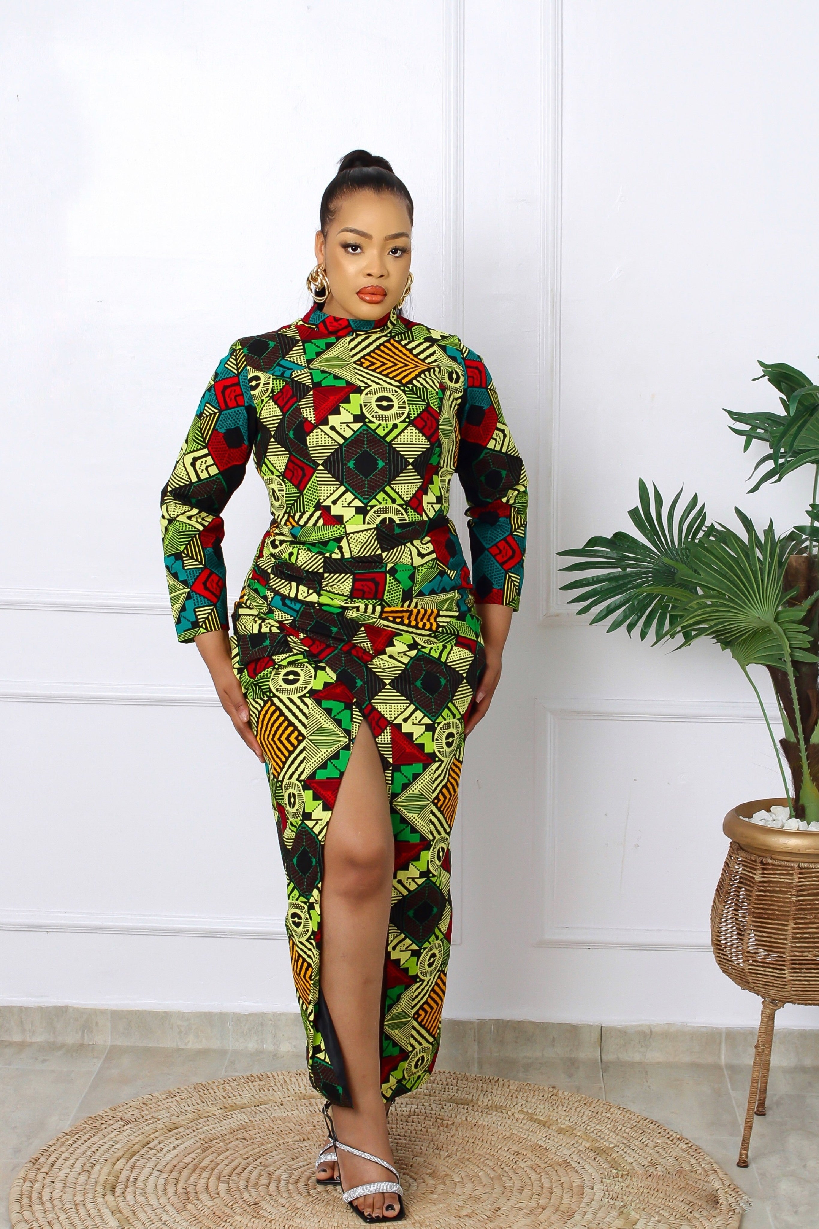 Alexis African Print Dress NIKI KAY