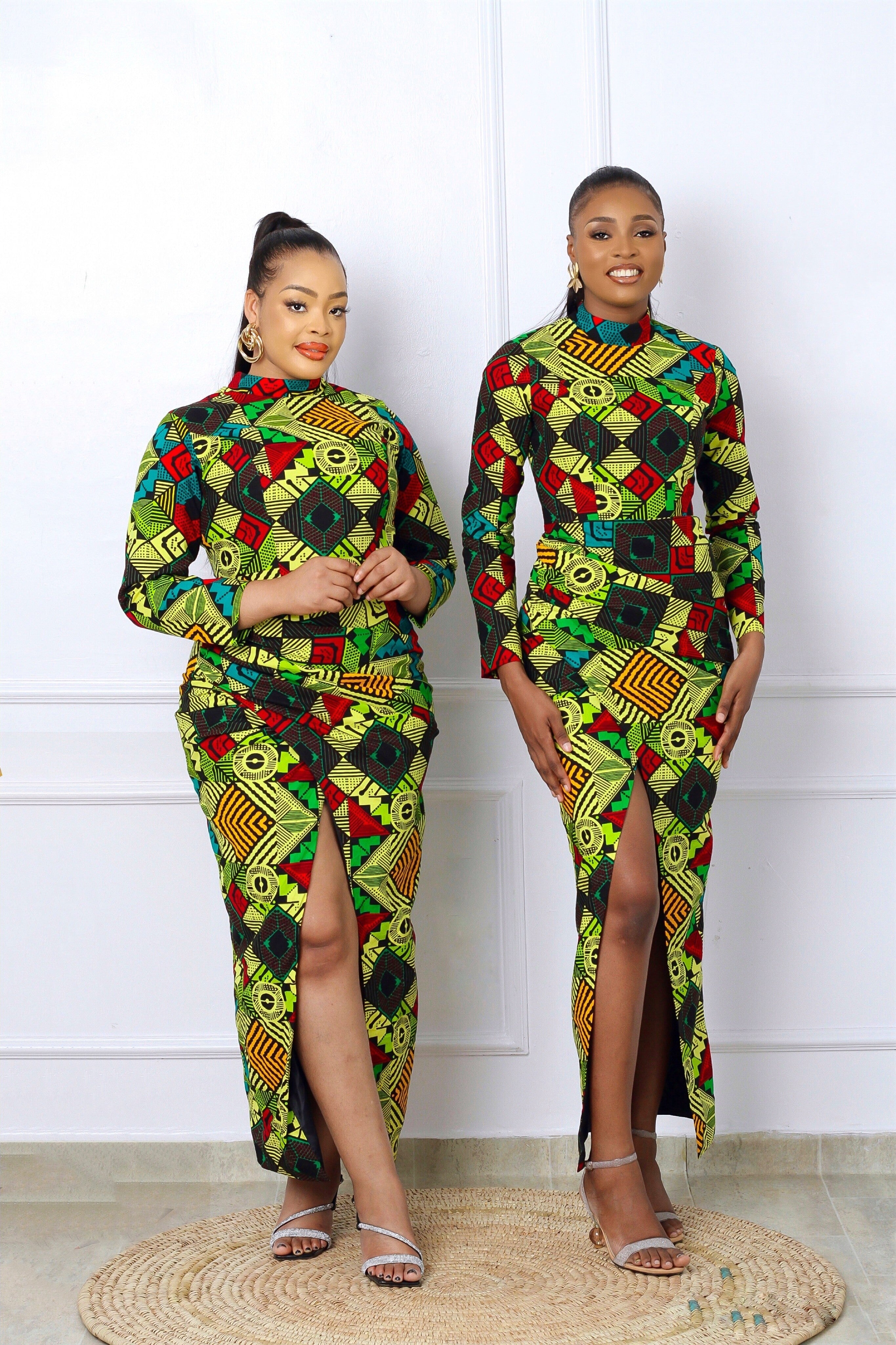 Alexis African Print Dress NIKI KAY