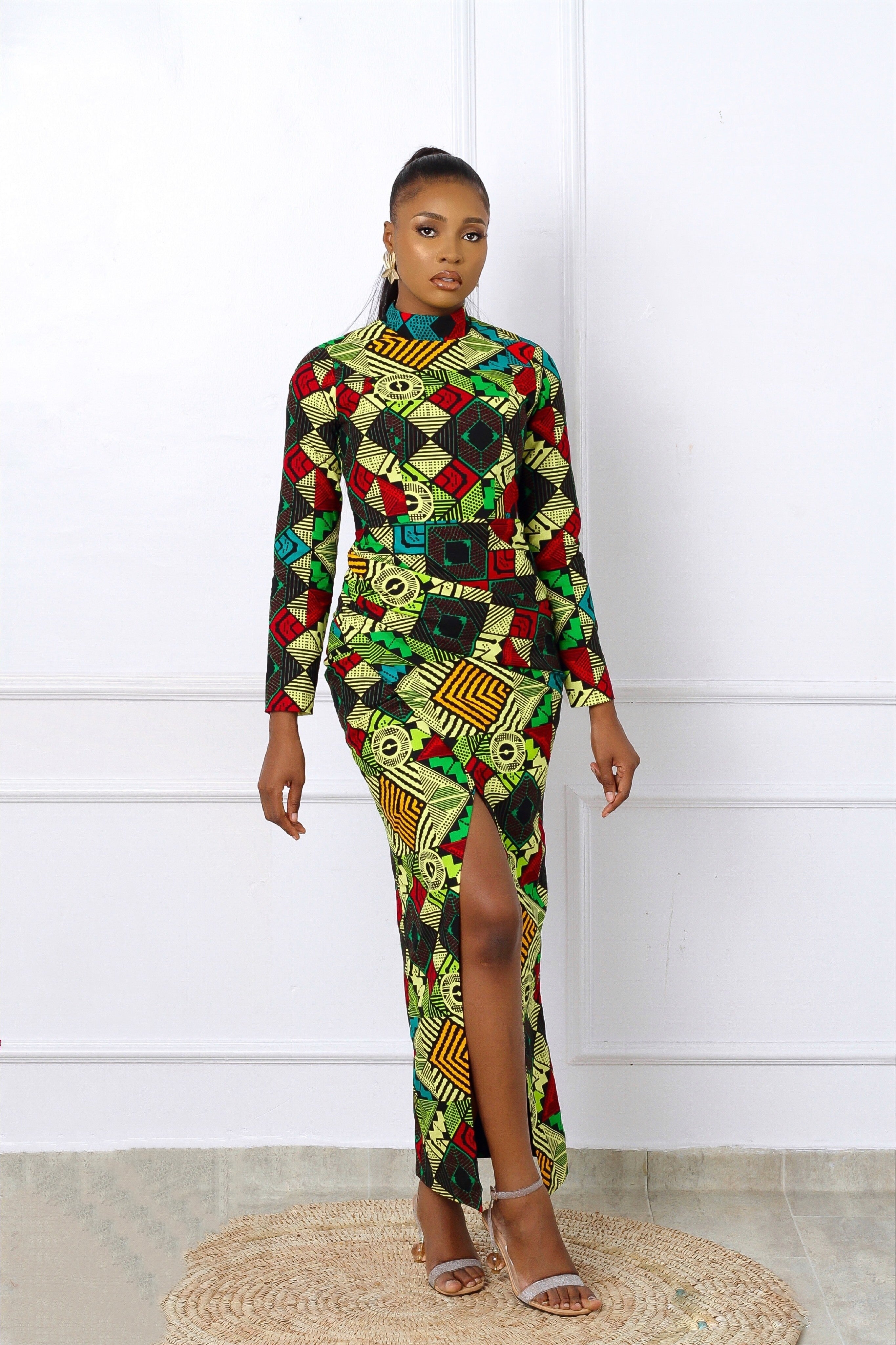 Alexis African Print Dress NIKI KAY