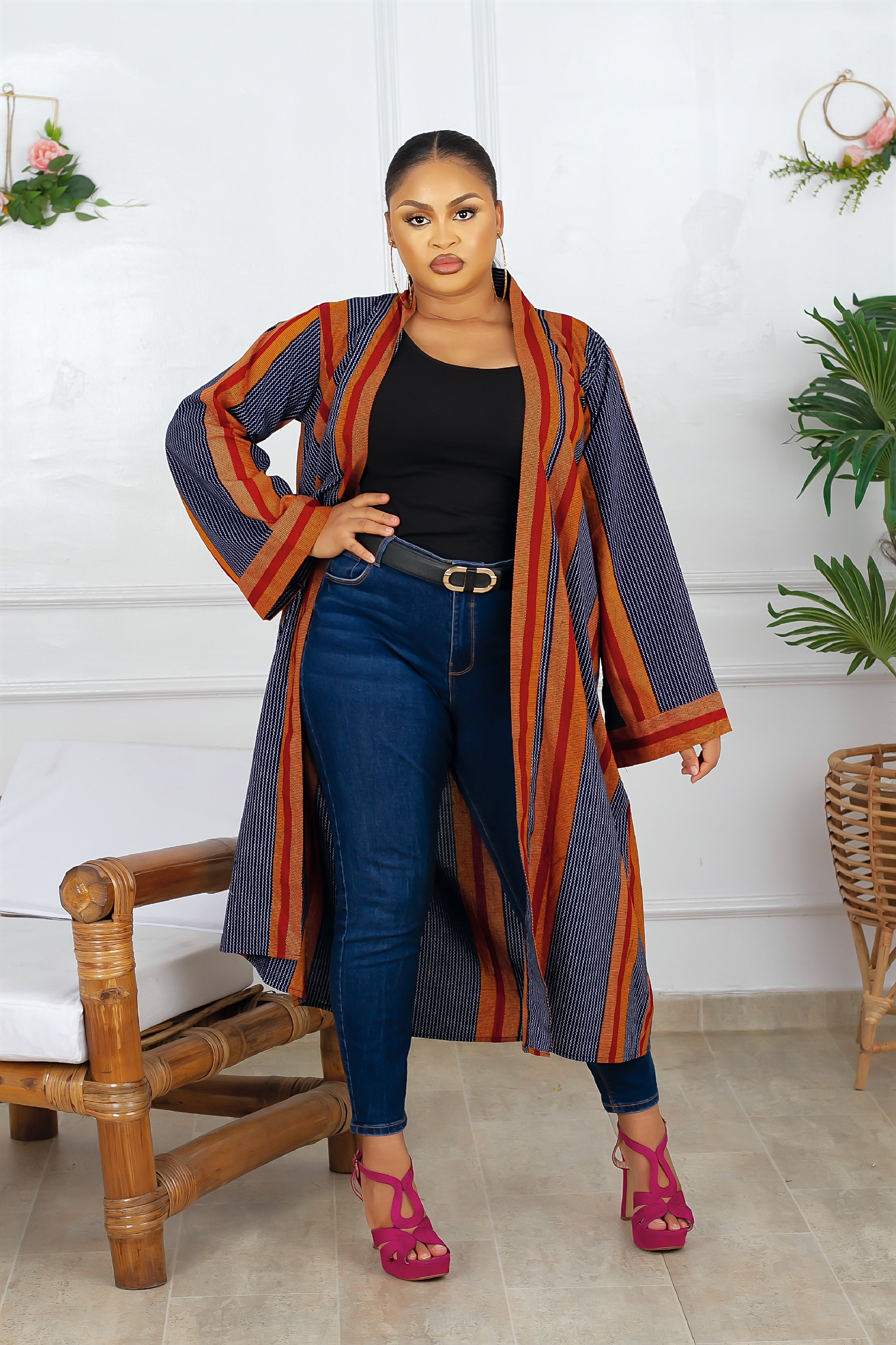 Ara African Print Kimono