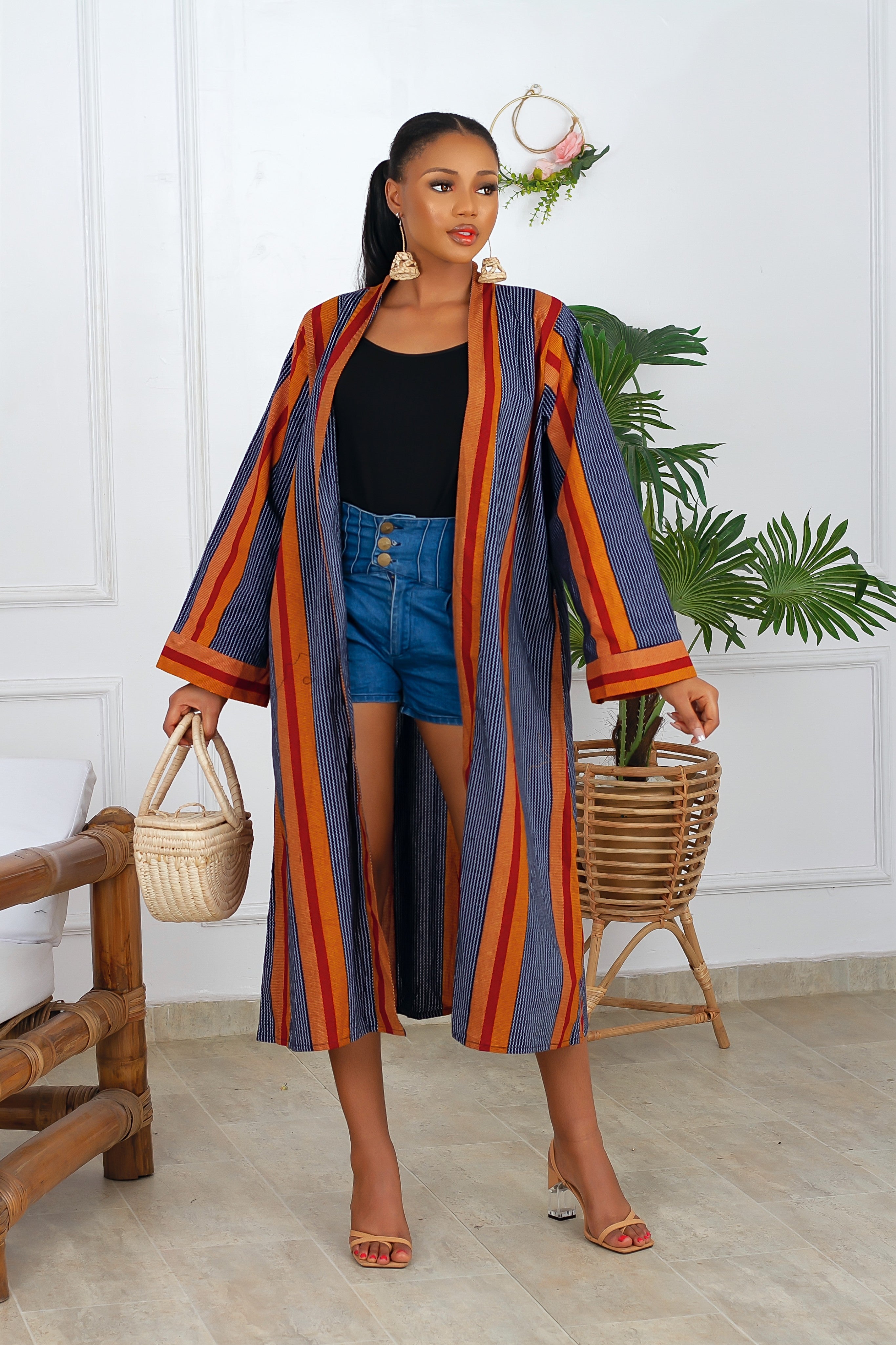 Ara African Print Kimono