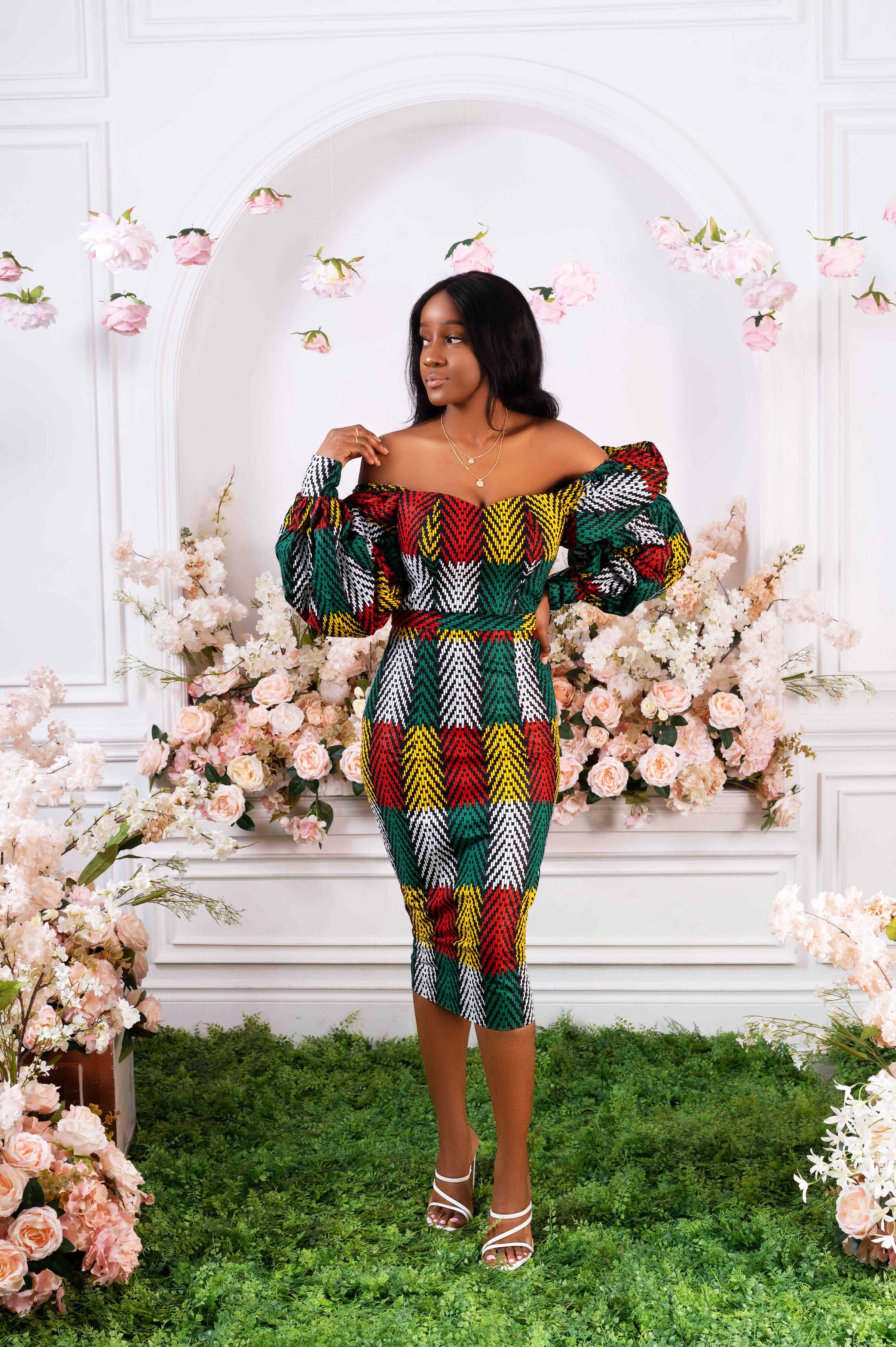 Arinola African Print Dress NIKI KAY