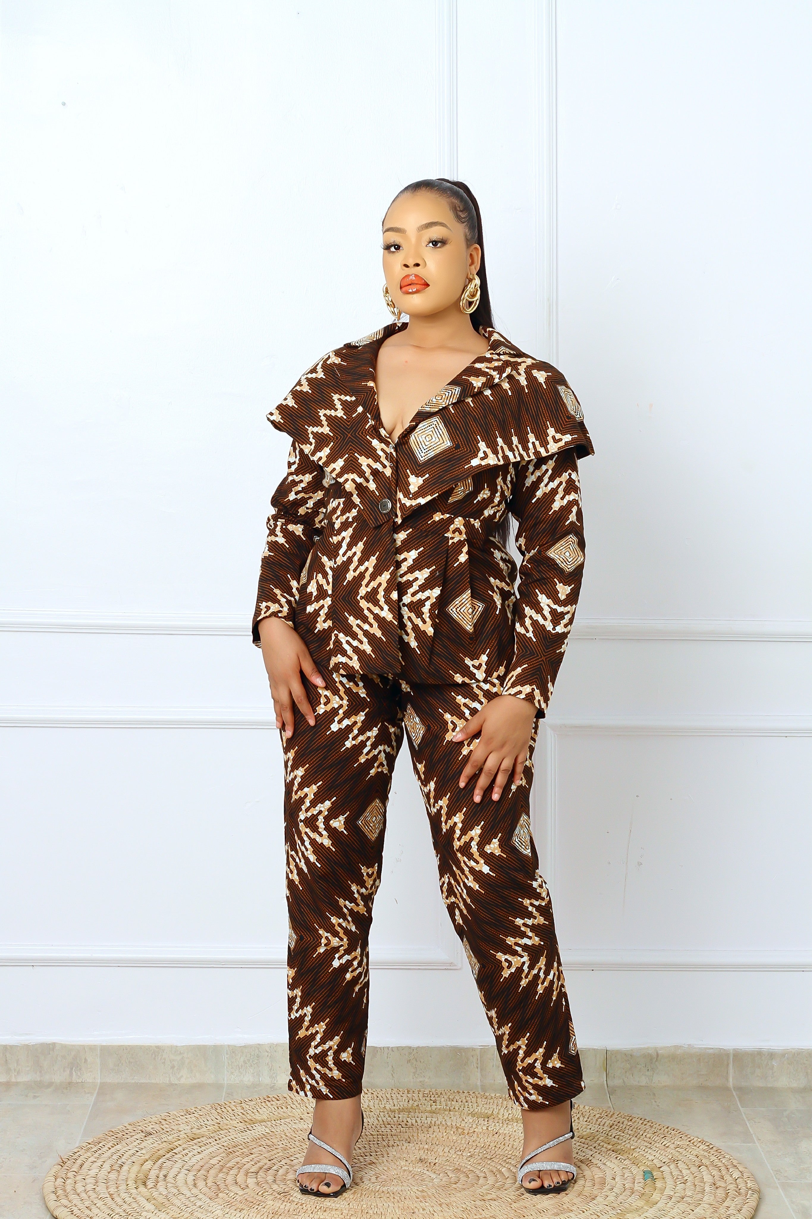 Bolanle African Print Pantsuit