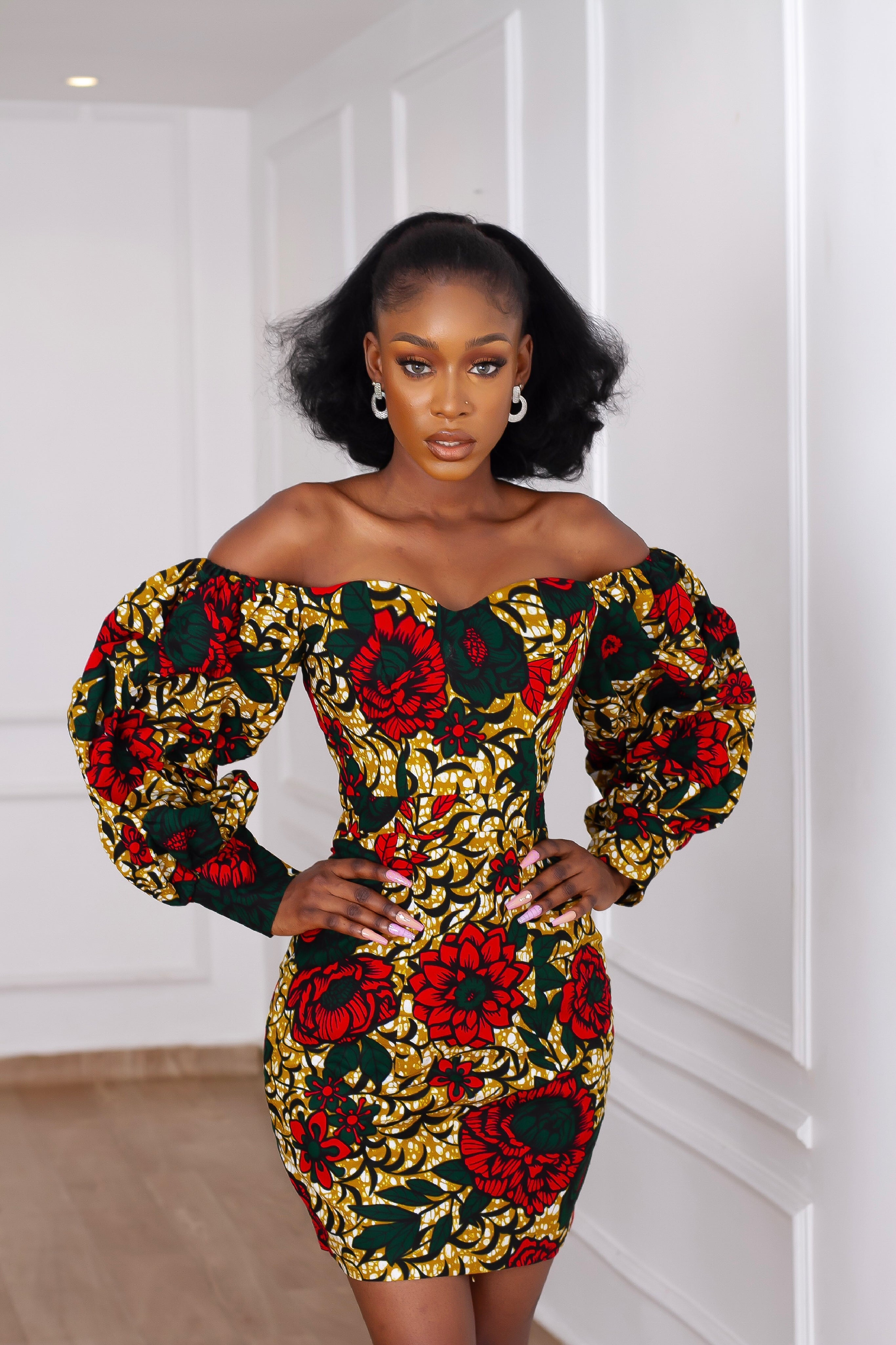 Camille African Print Dress NIKI KAY