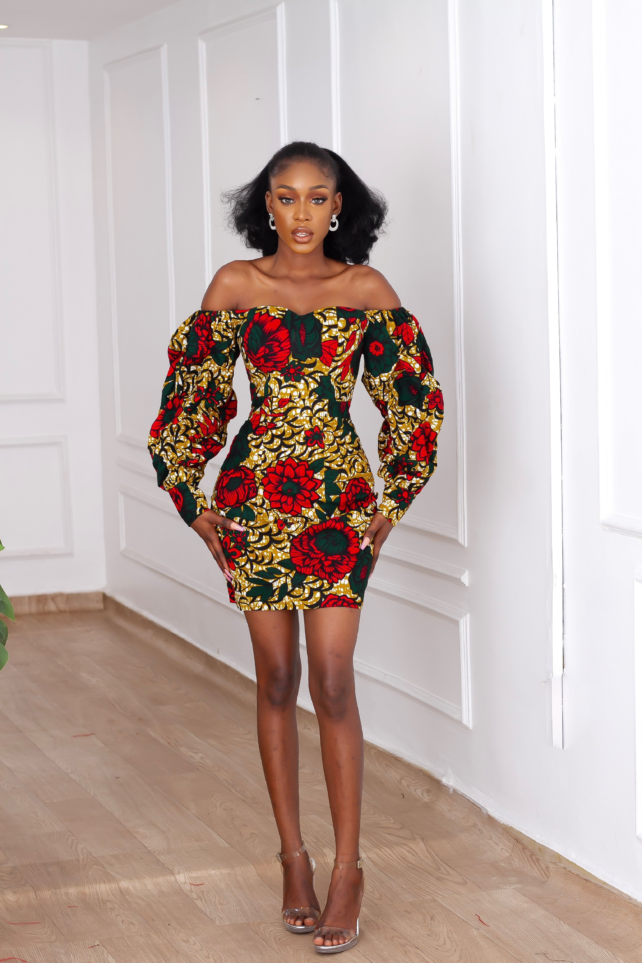 Camille African Print Dress