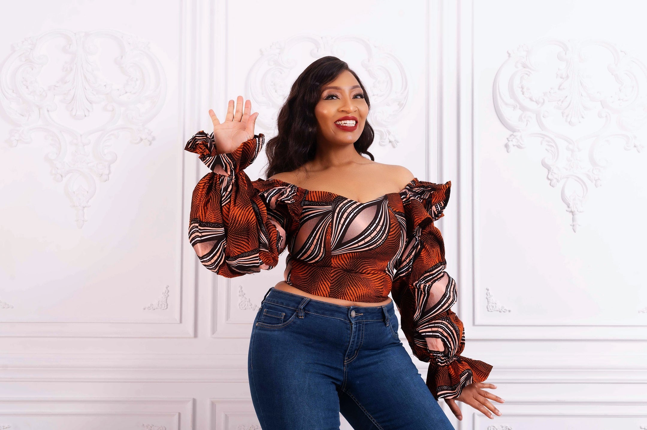 Cara African Print Top NIKI KAY
