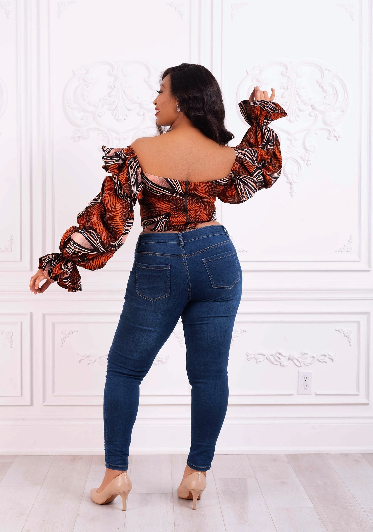 Cara African Print Top NIKI KAY