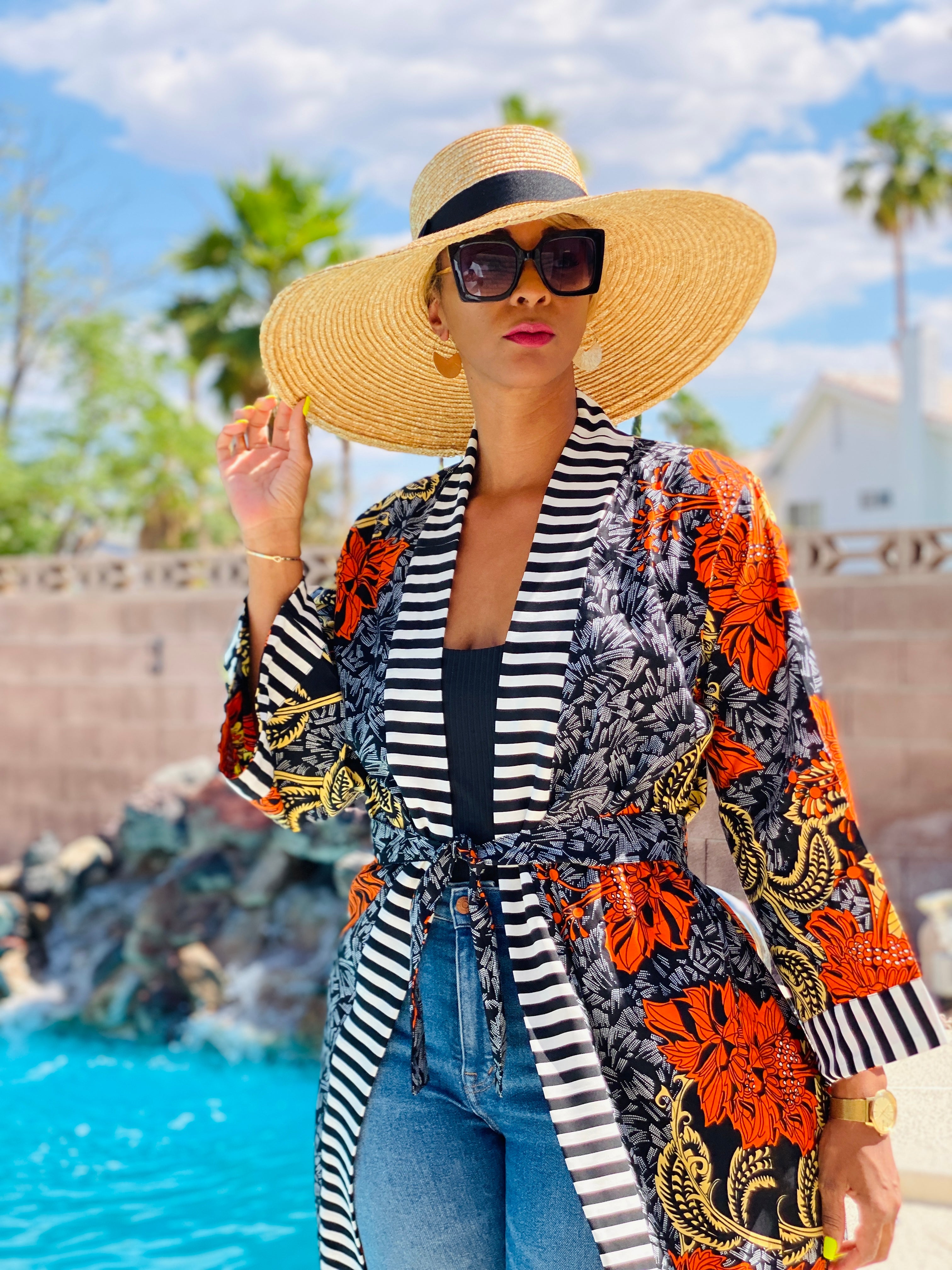 DERIN AFRICAN PRINT KIMONO