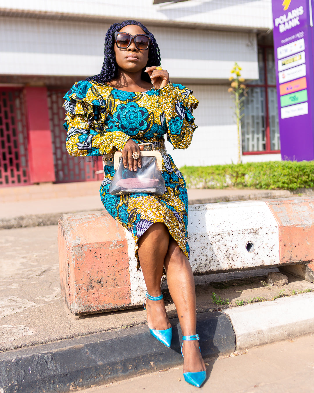 Folake African Print Dress