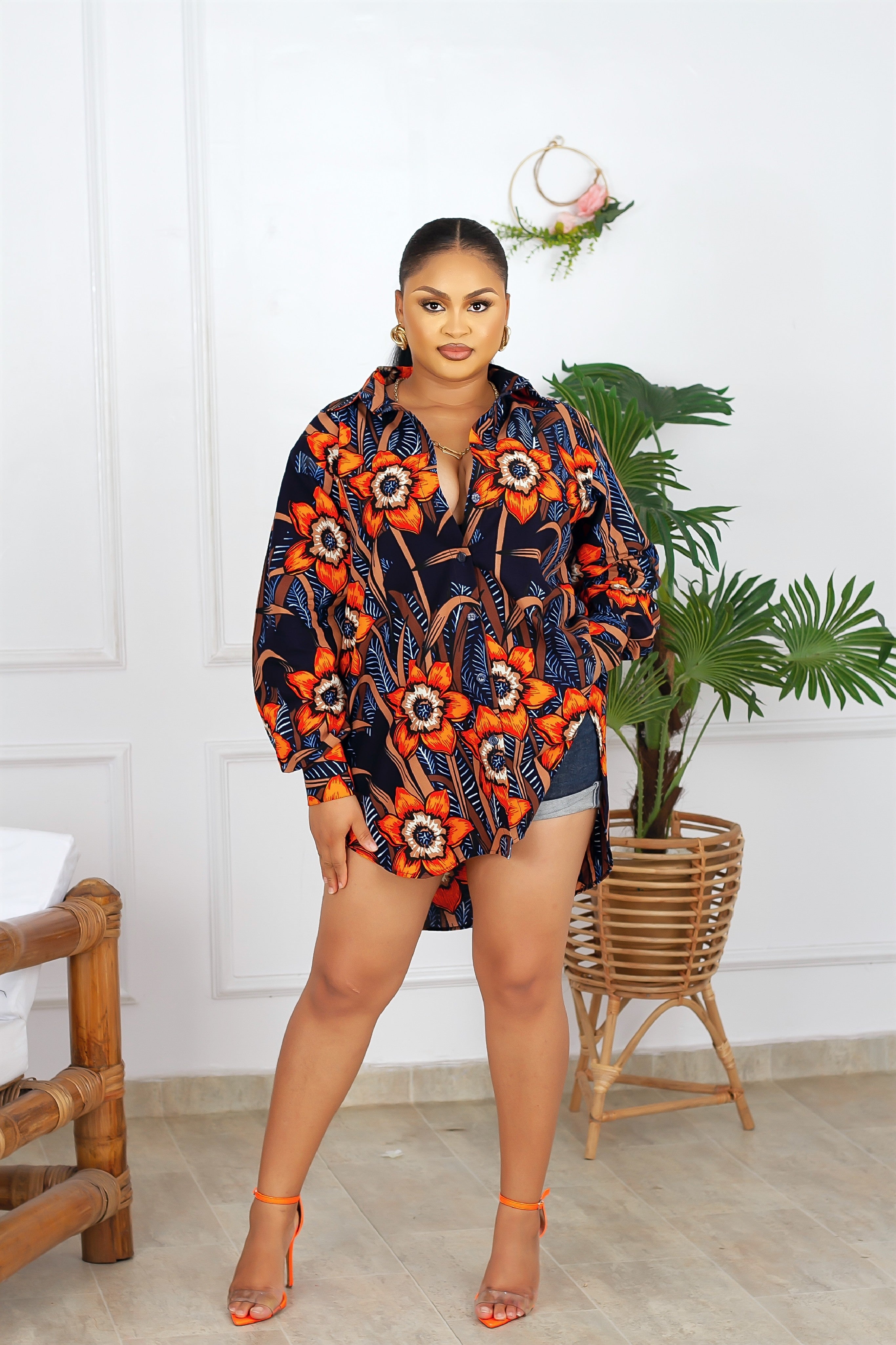 Nini African Print Shirt (Multi)