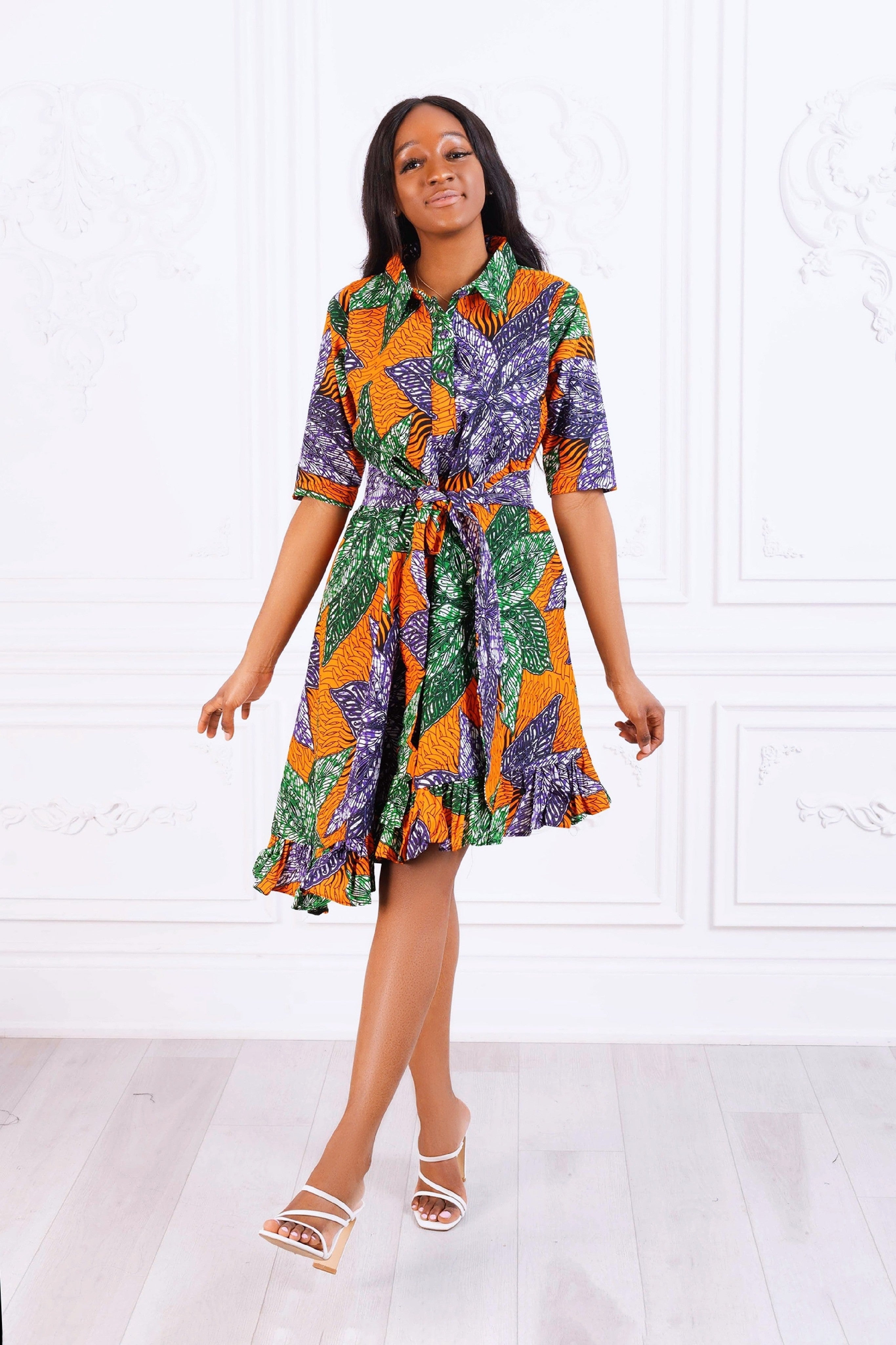 Oli African Print Shirtdress