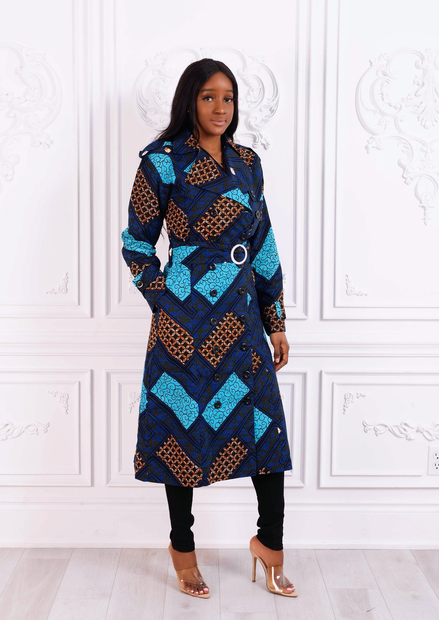 Muna Trenchcoat (Blue) NIKI KAY