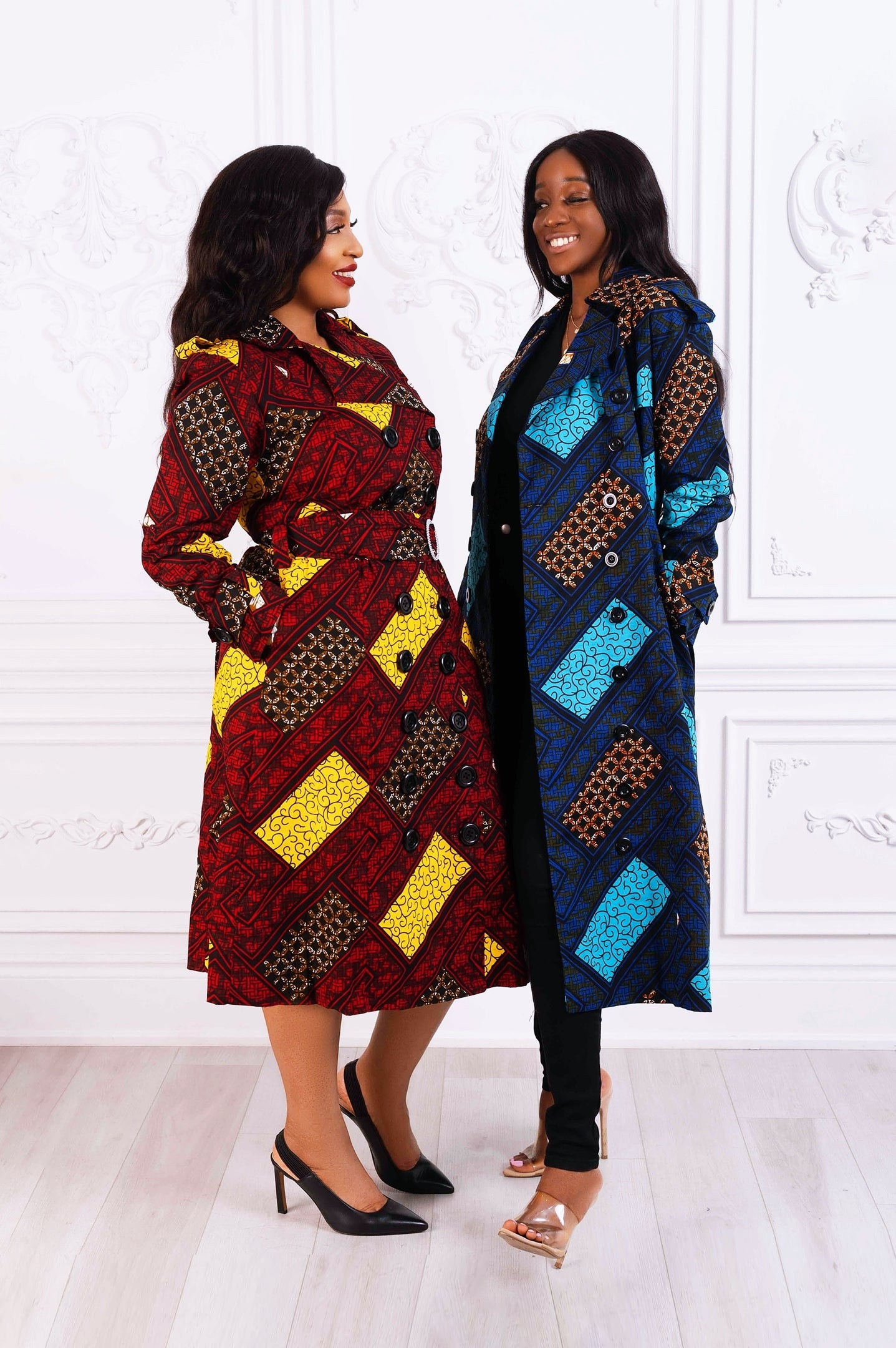 Muna Trenchcoat (Blue) NIKI KAY