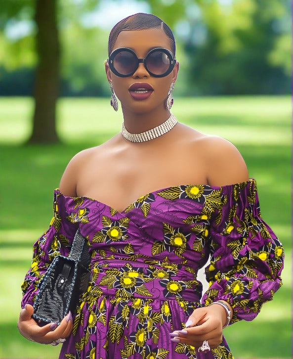 Opeyemi African Print Top & Maxi Skirt Set NIKI KAY