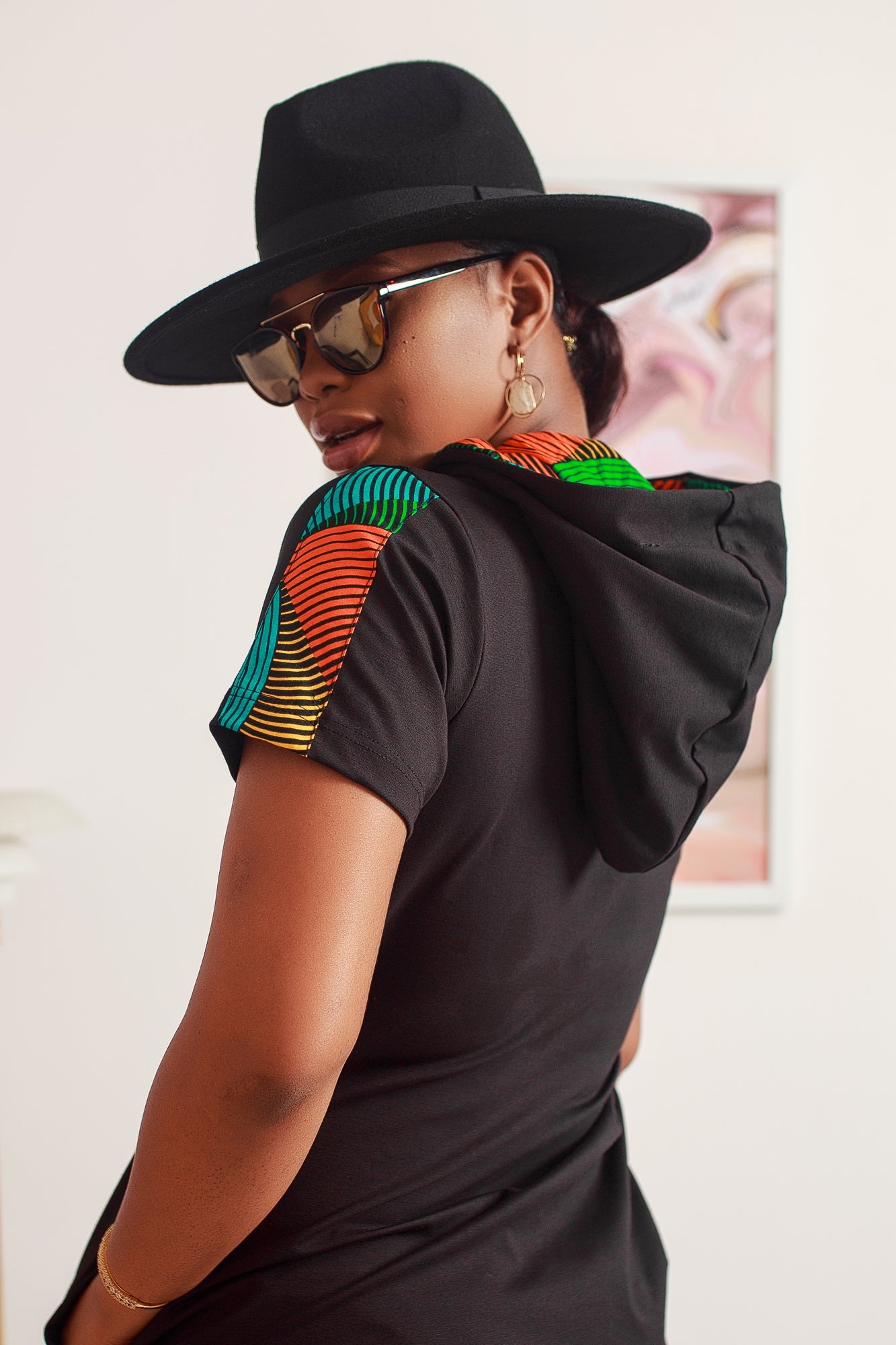 Short Sleeved Hoodie Dress NIKI KAY