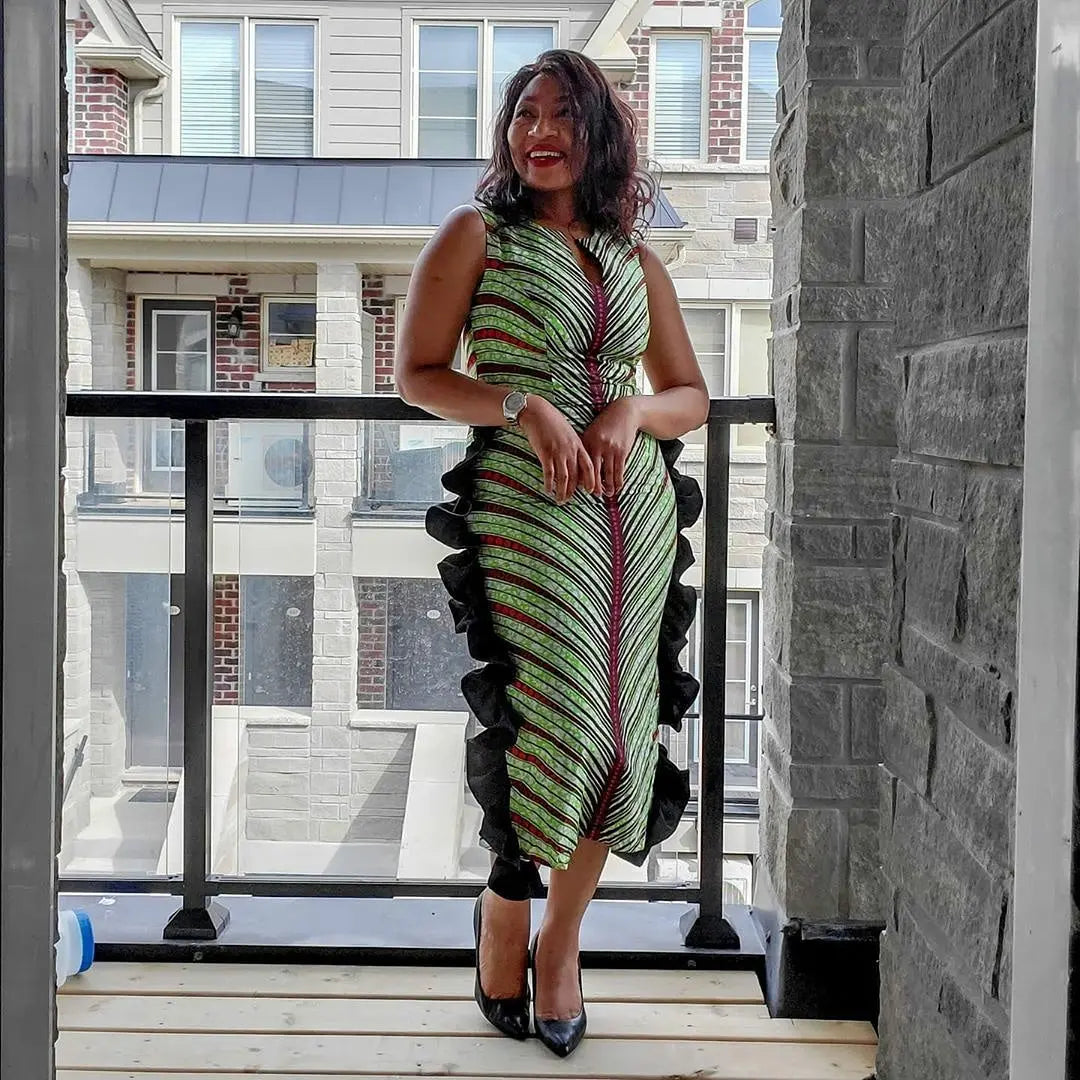 Chi-Chi African Print Dress NIKI KAY