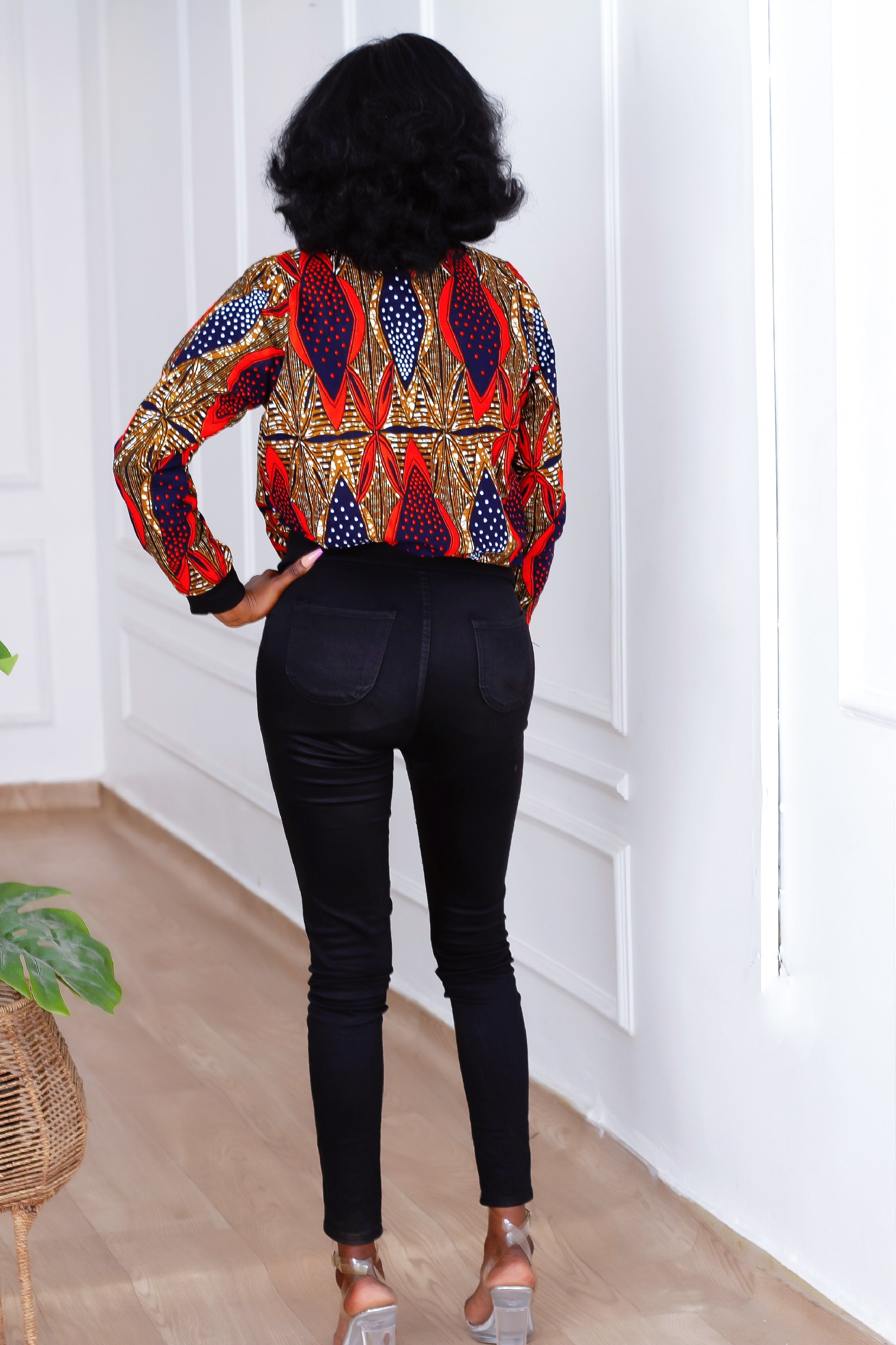 Signature Bomber Jacket (Brown) NIKI KAY