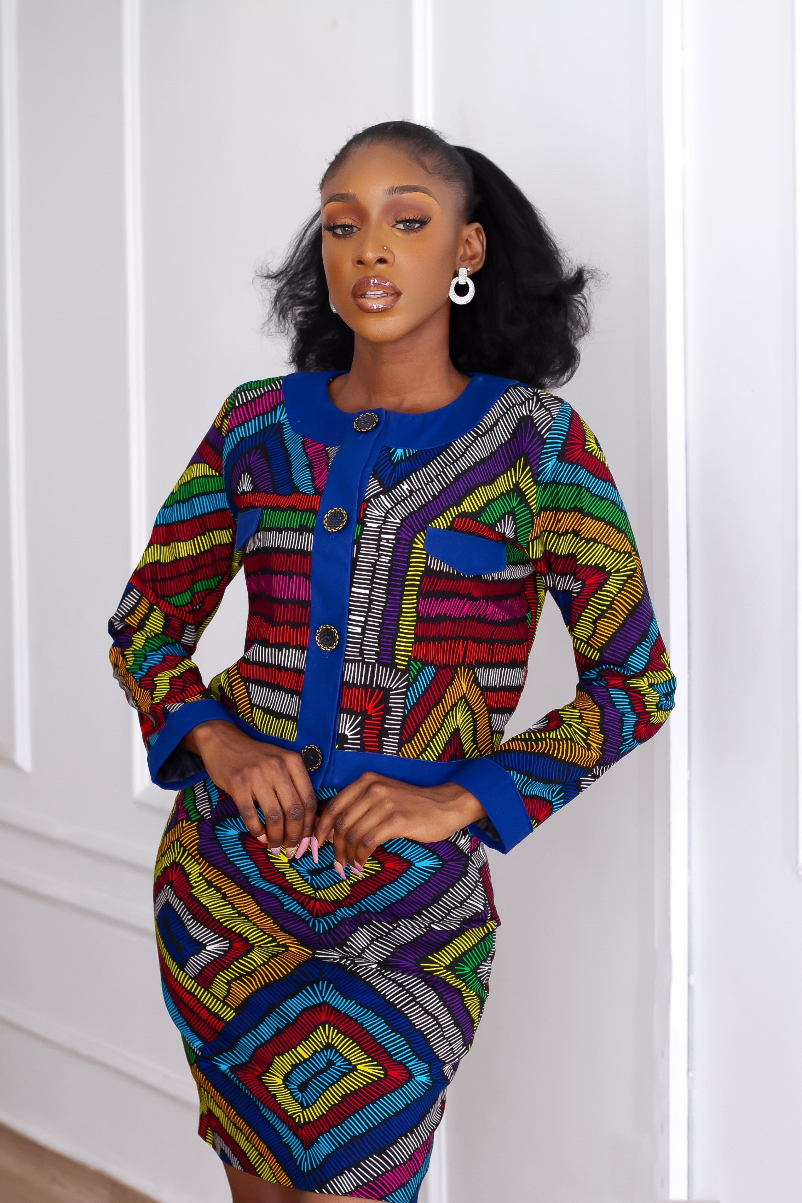 Kaya African Print Co-Ord Set (Multi) NIKI KAY