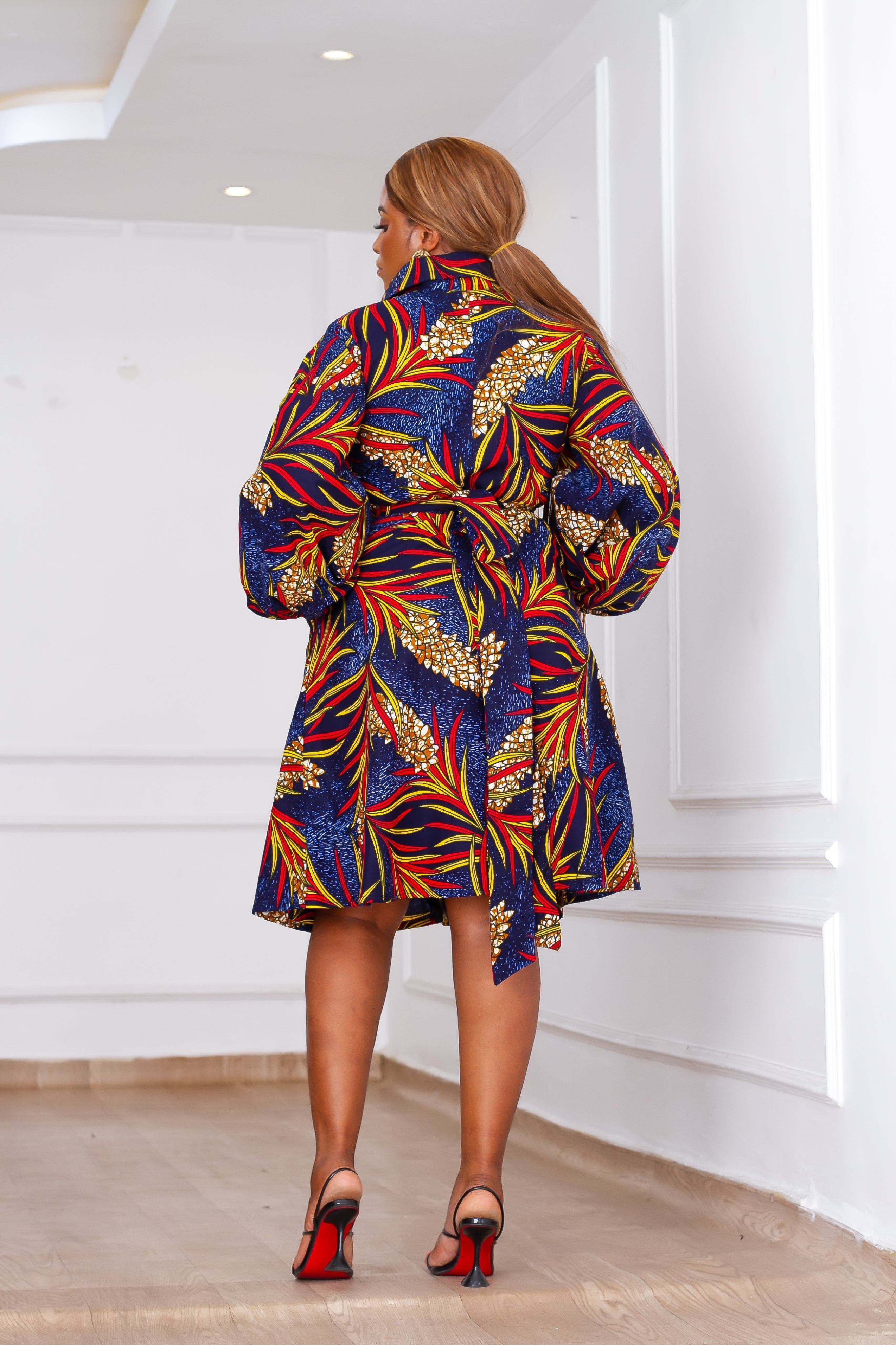 Oluchi Zippered Dress (Blue) NIKI KAY