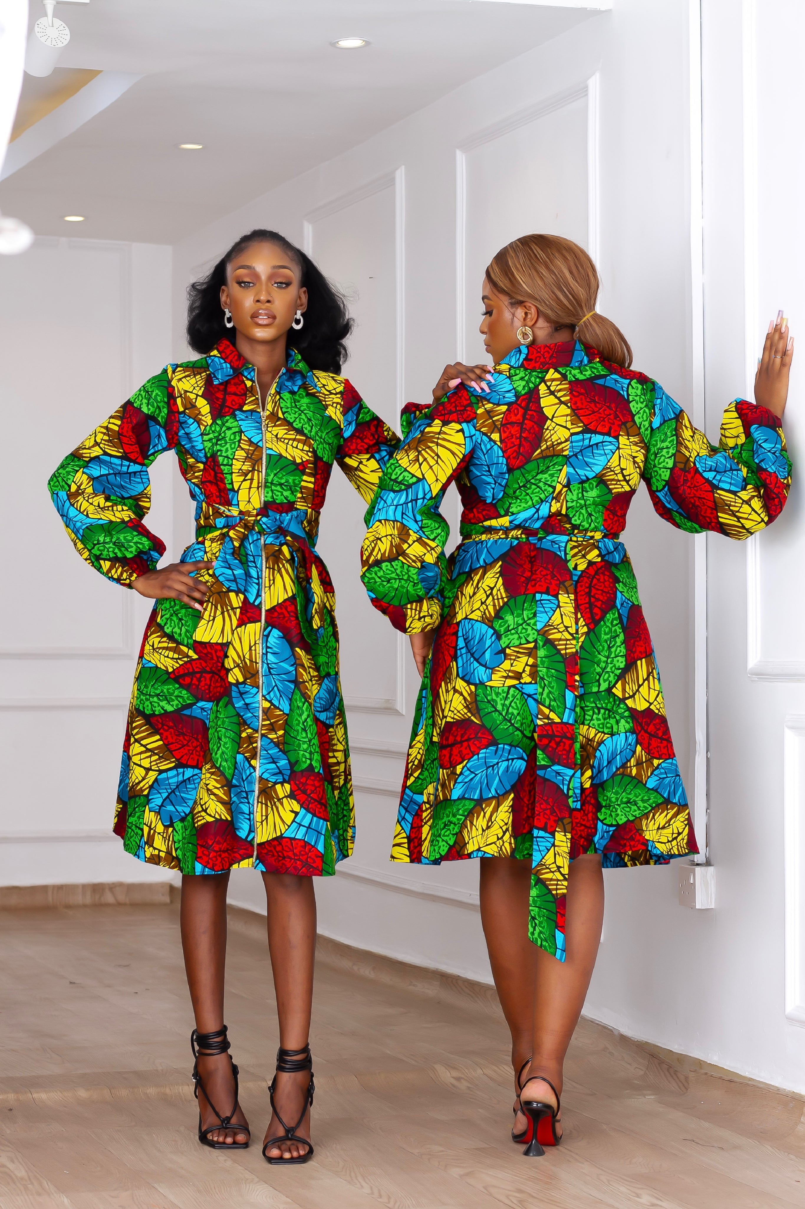 Oluchi Zippered Dress (Multi) NIKI KAY