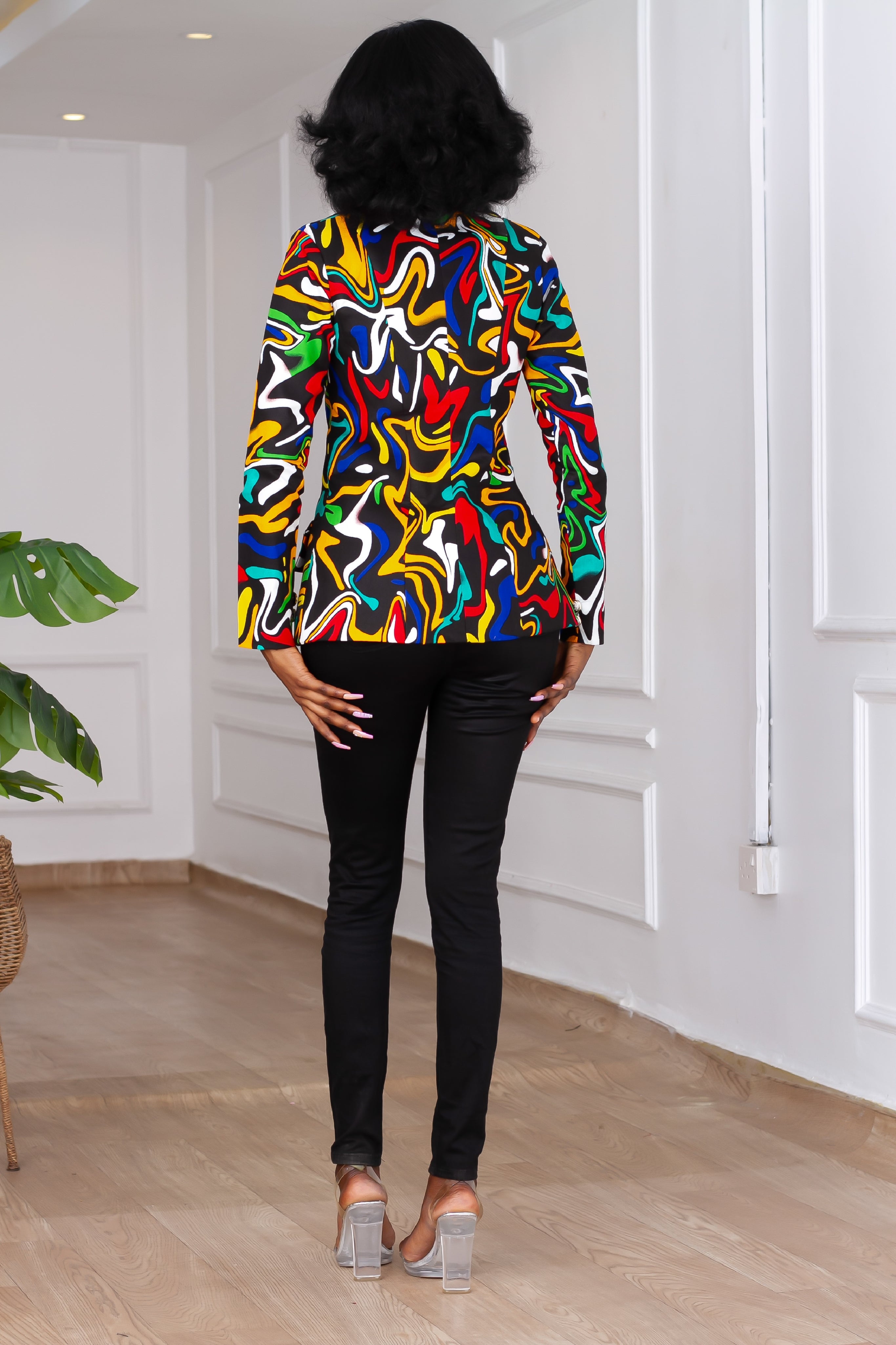 Lerato African Print Blazer (Multi) NIKI KAY