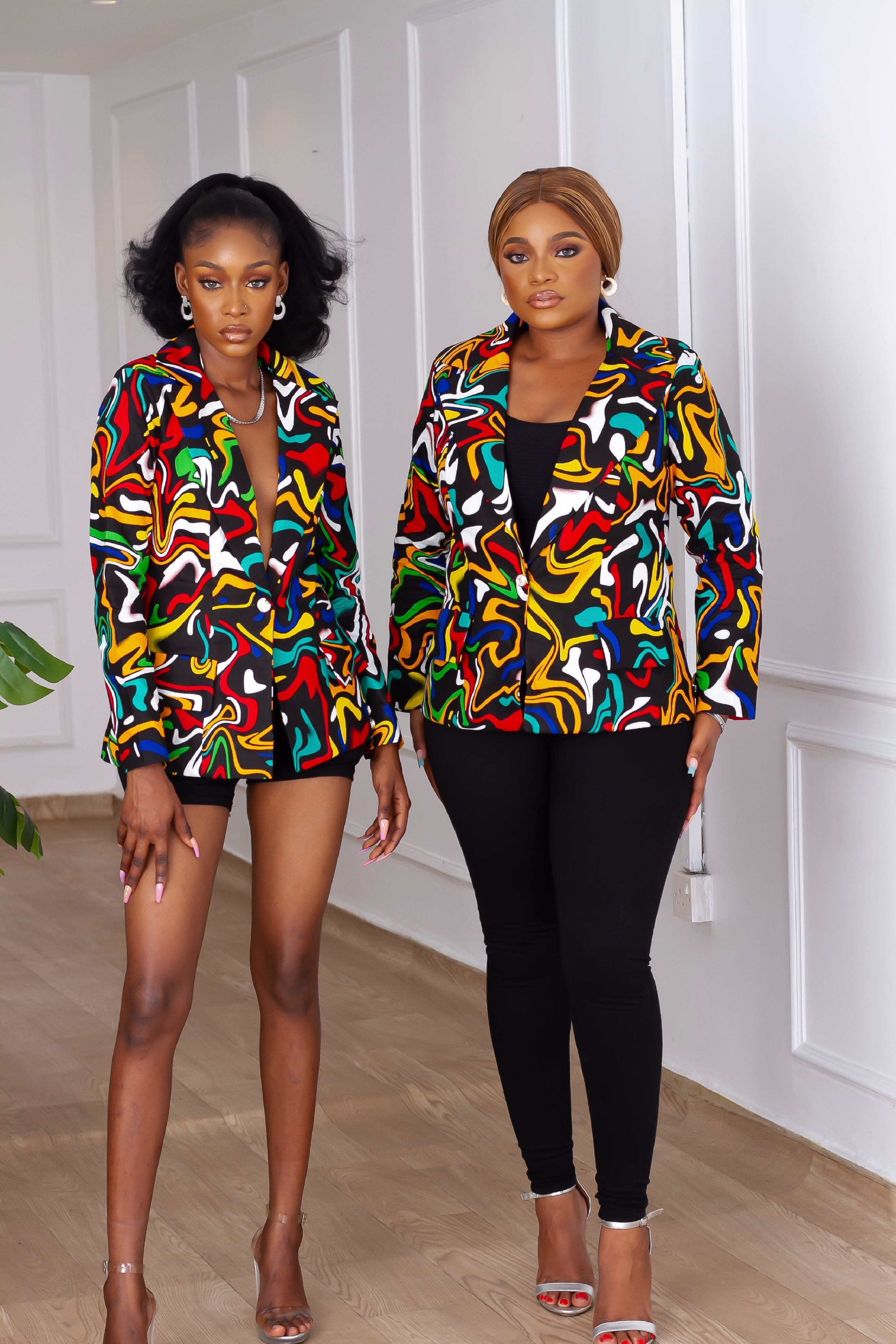Lerato African Print Blazer (Multi) NIKI KAY