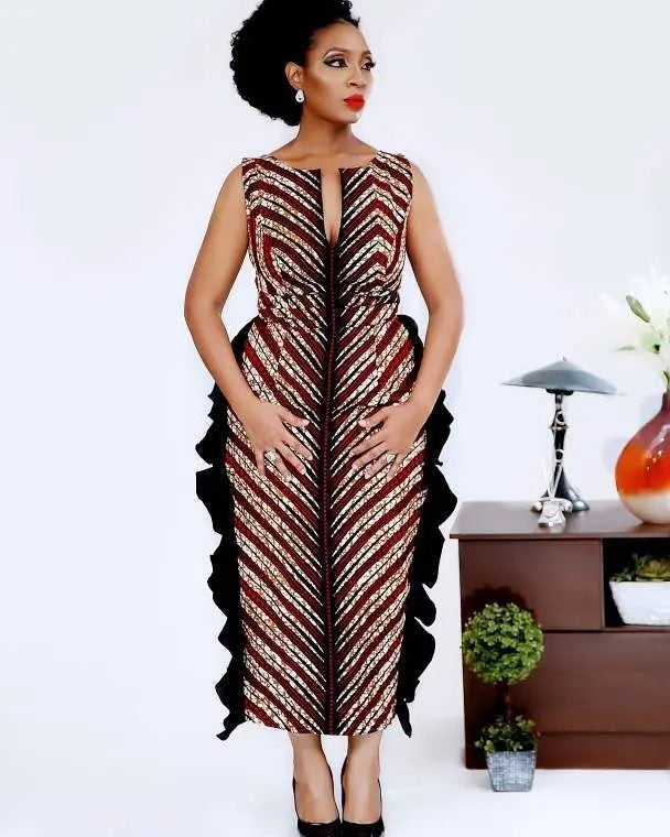 Chi-Chi African Print Dress NIKI KAY