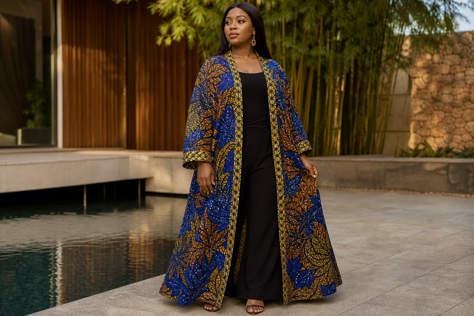 How to Style a Luxe African Print Robe for Every Occasion