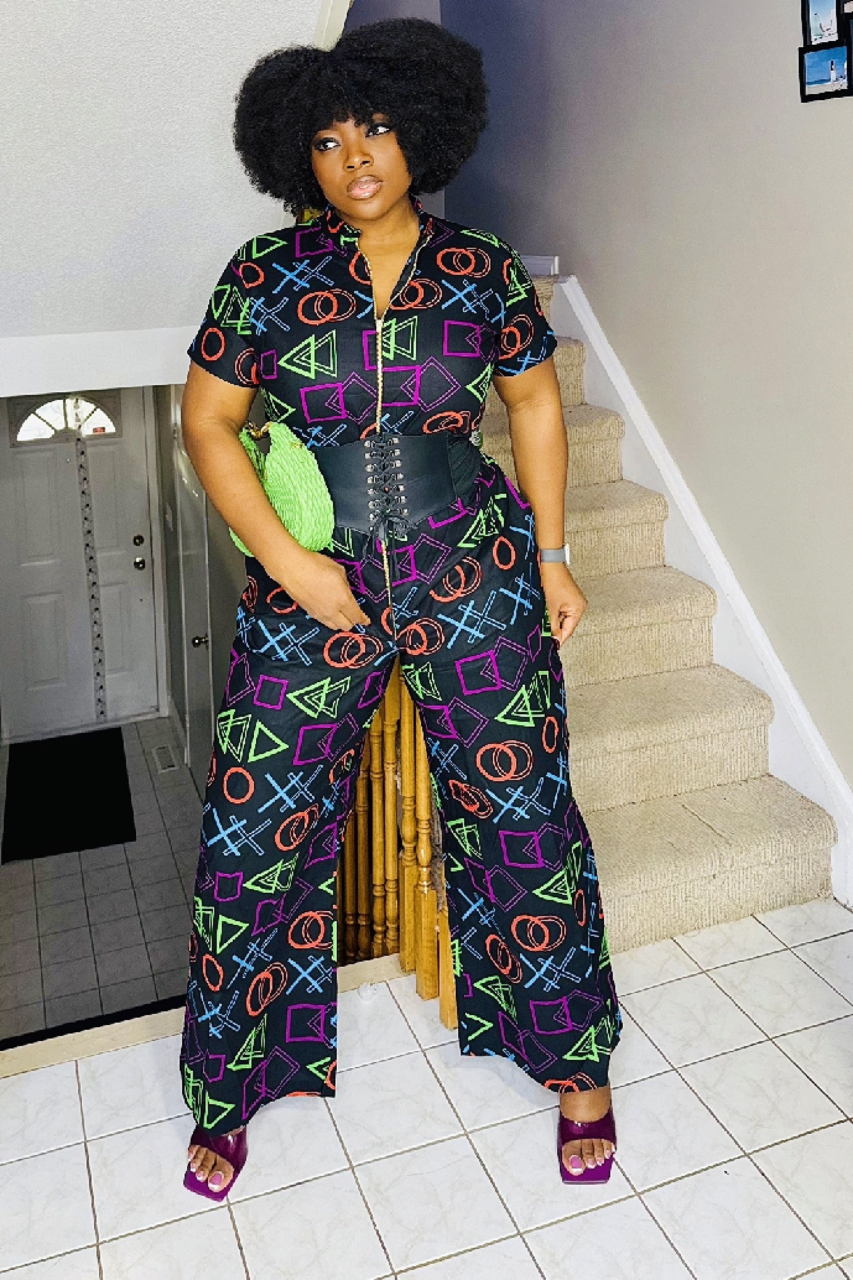 Zari African print Jumpsuit