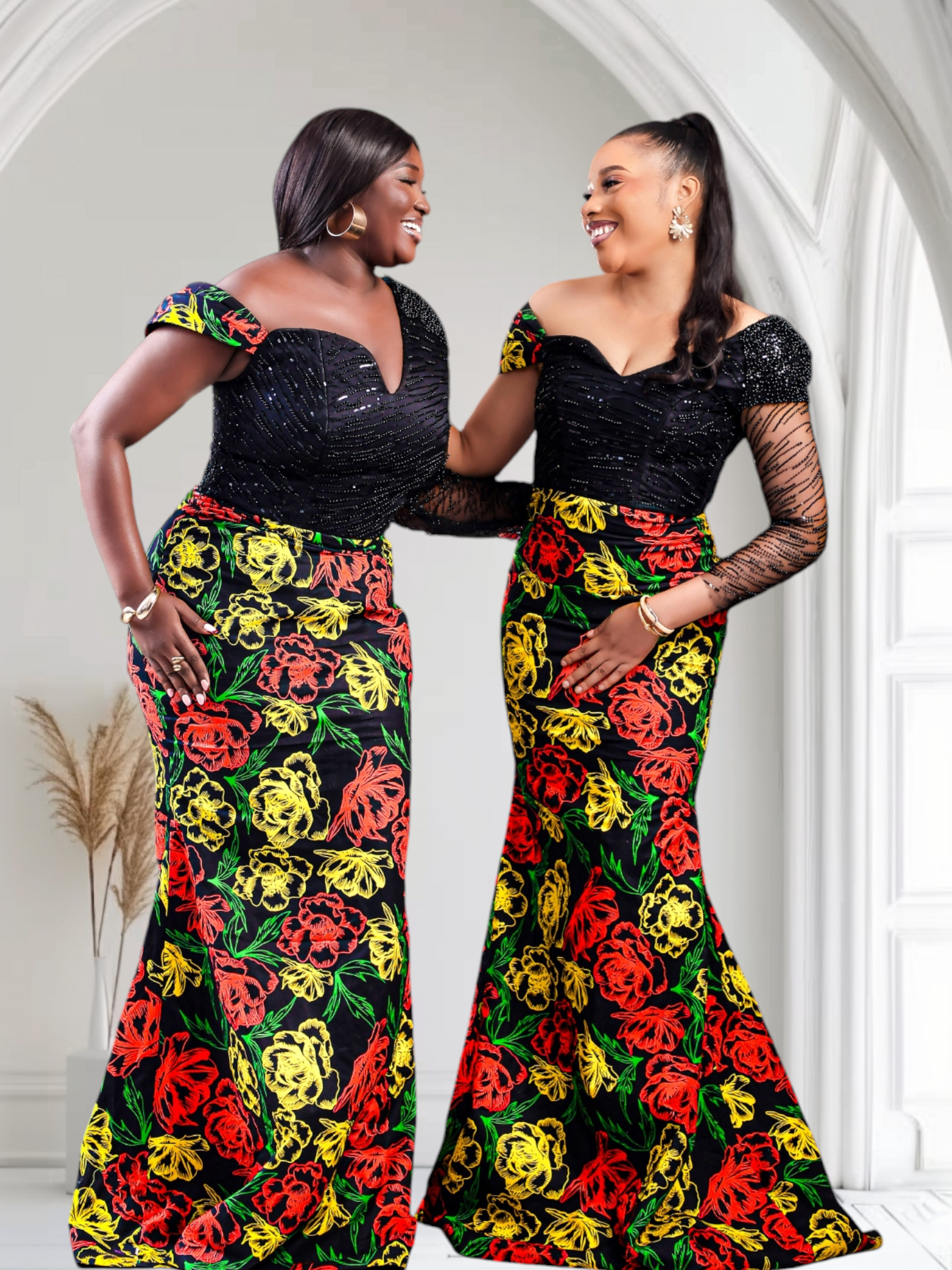 Ifunanya African Print Mermaid Dress NIKI KAY