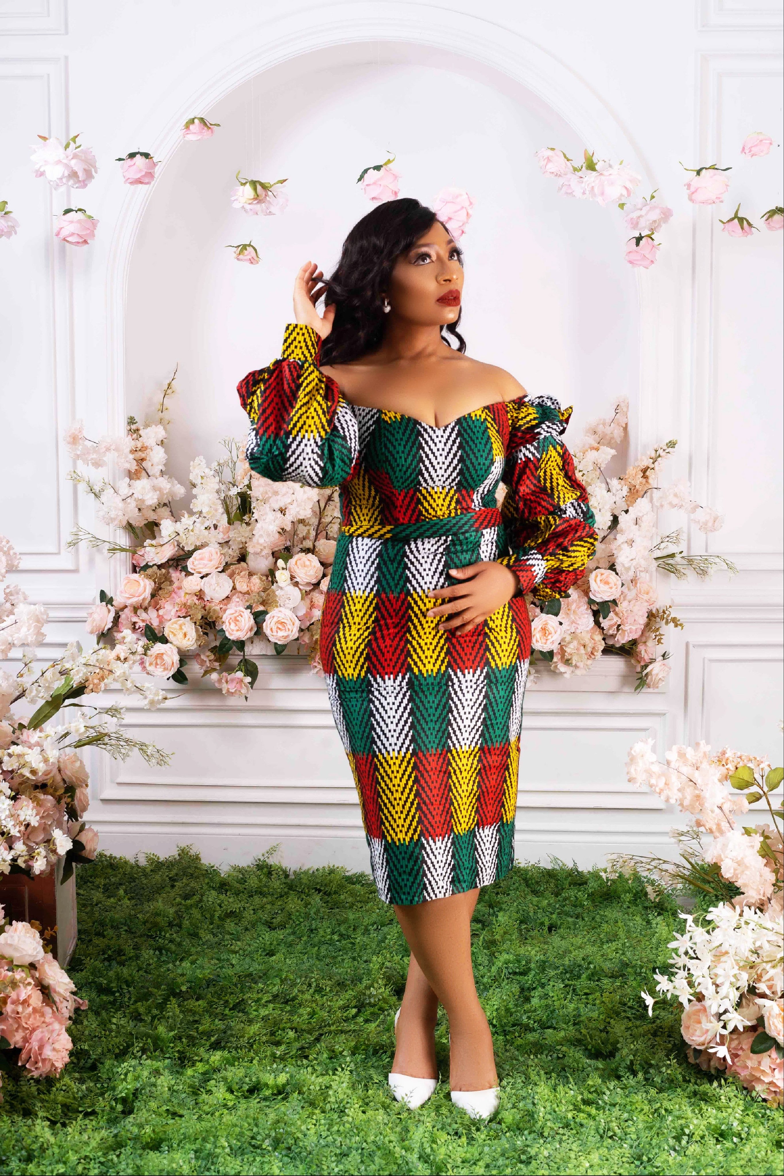 Arinola African Print Dress