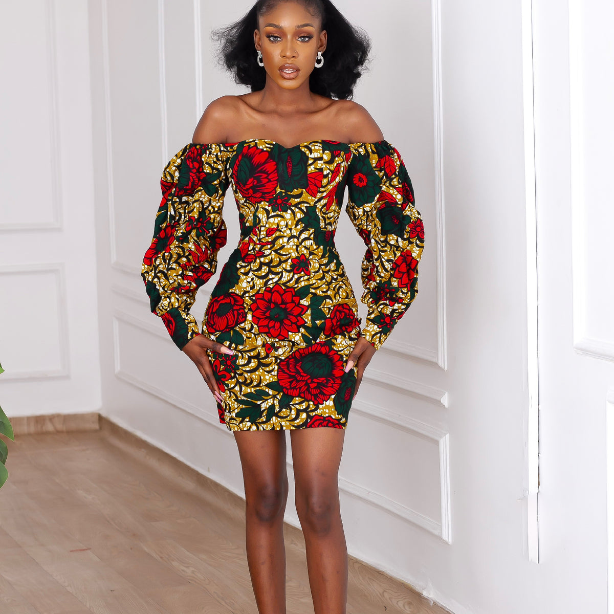 Camille African Print Dress - Buy African Print Ankara mini dress