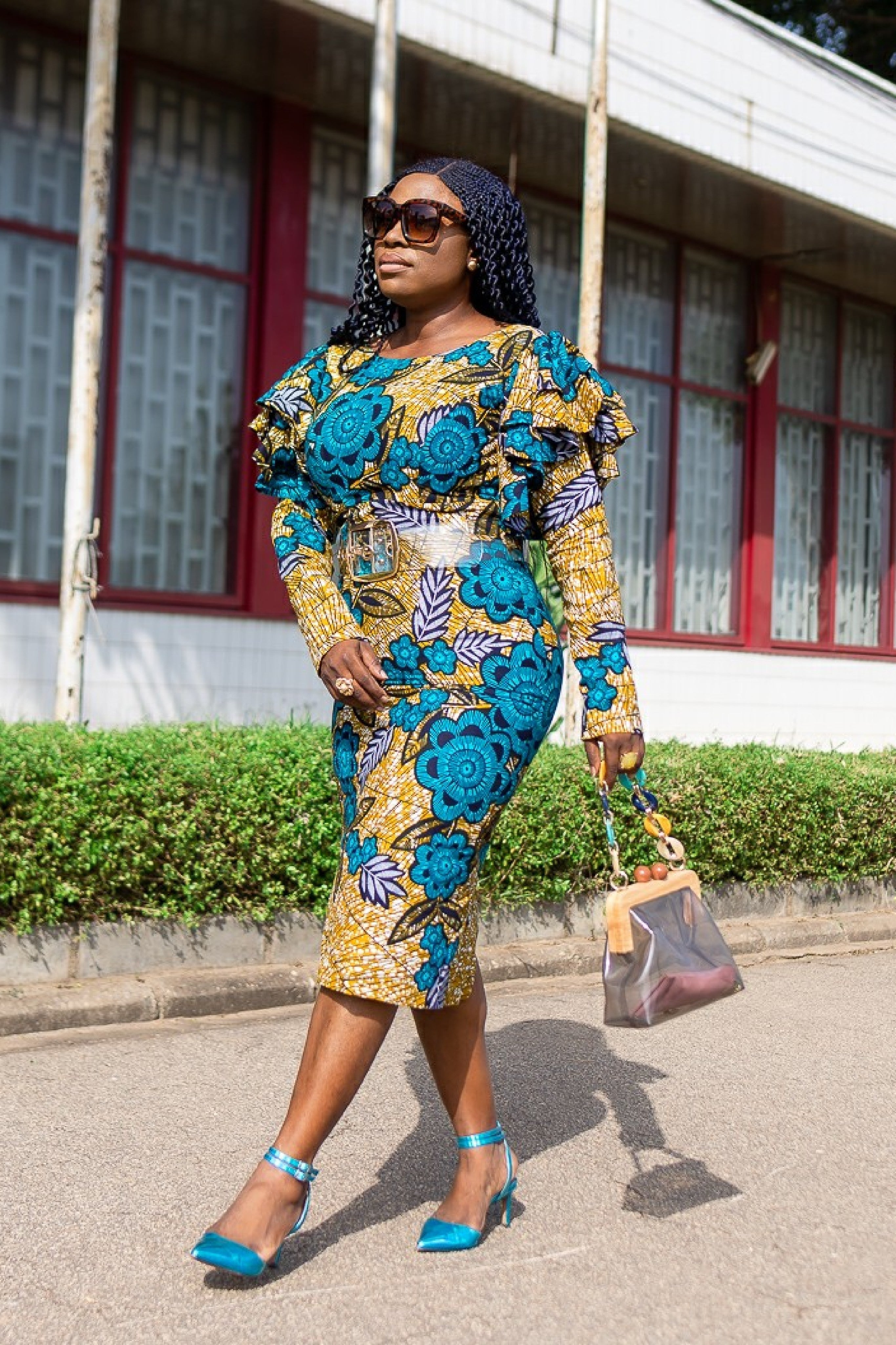 Folake African Print Dress