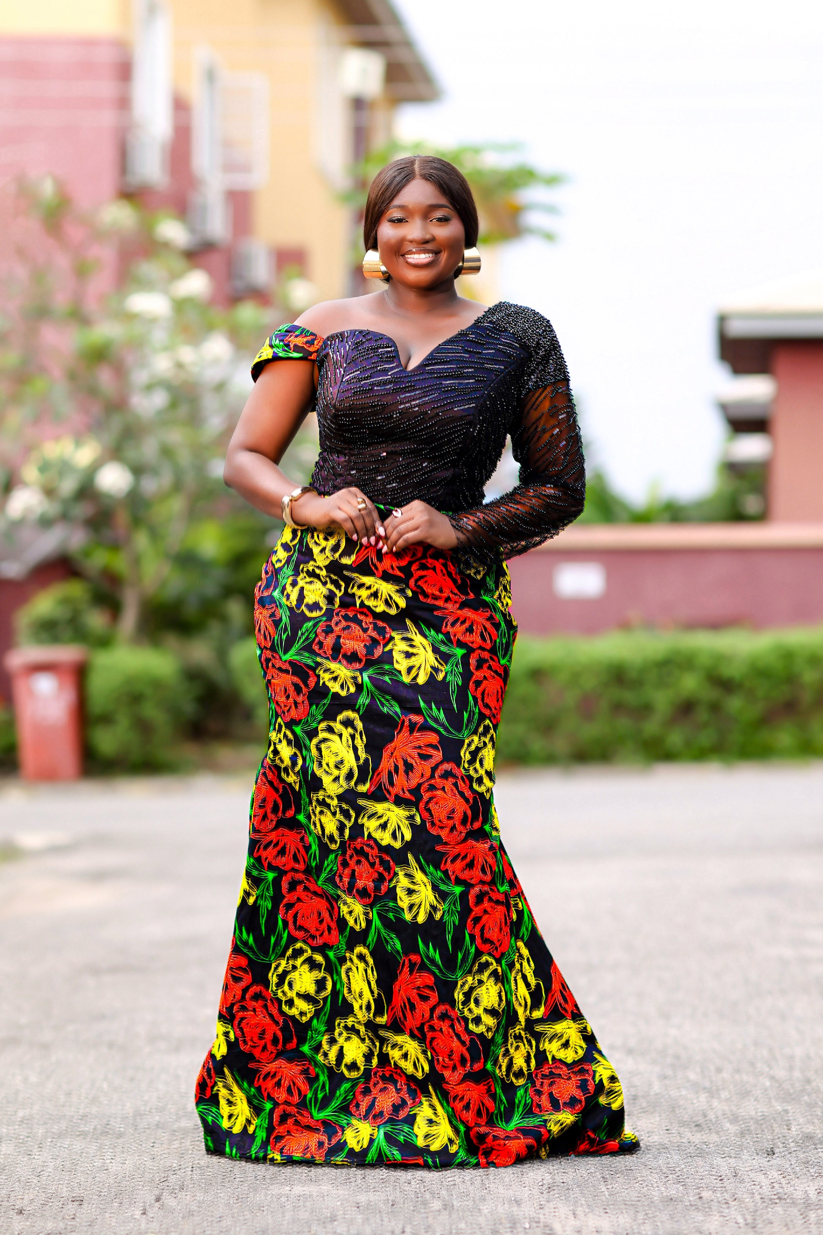 Ifunanya African Print Mermaid Dress