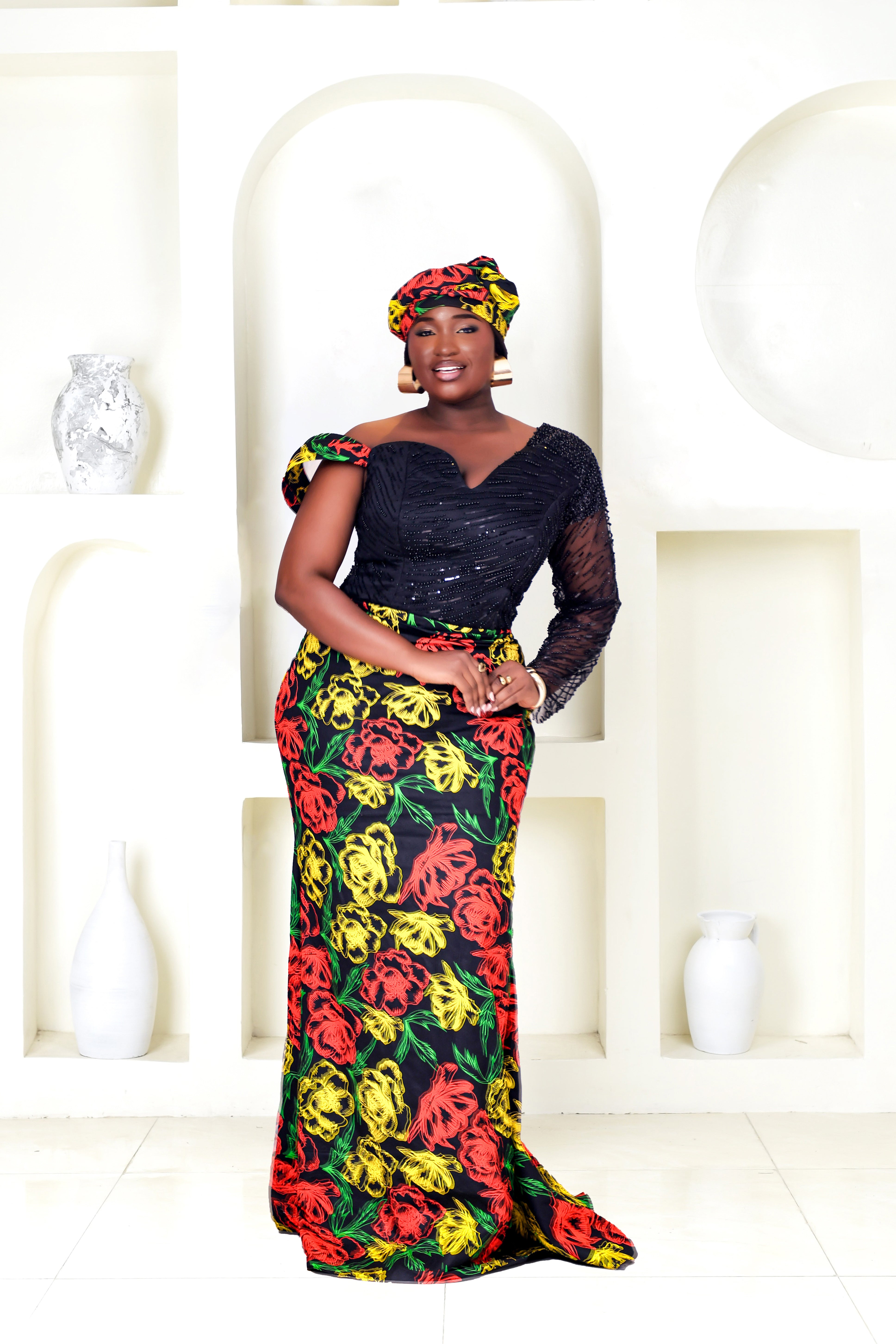 Ifunanya African Print Mermaid Dress