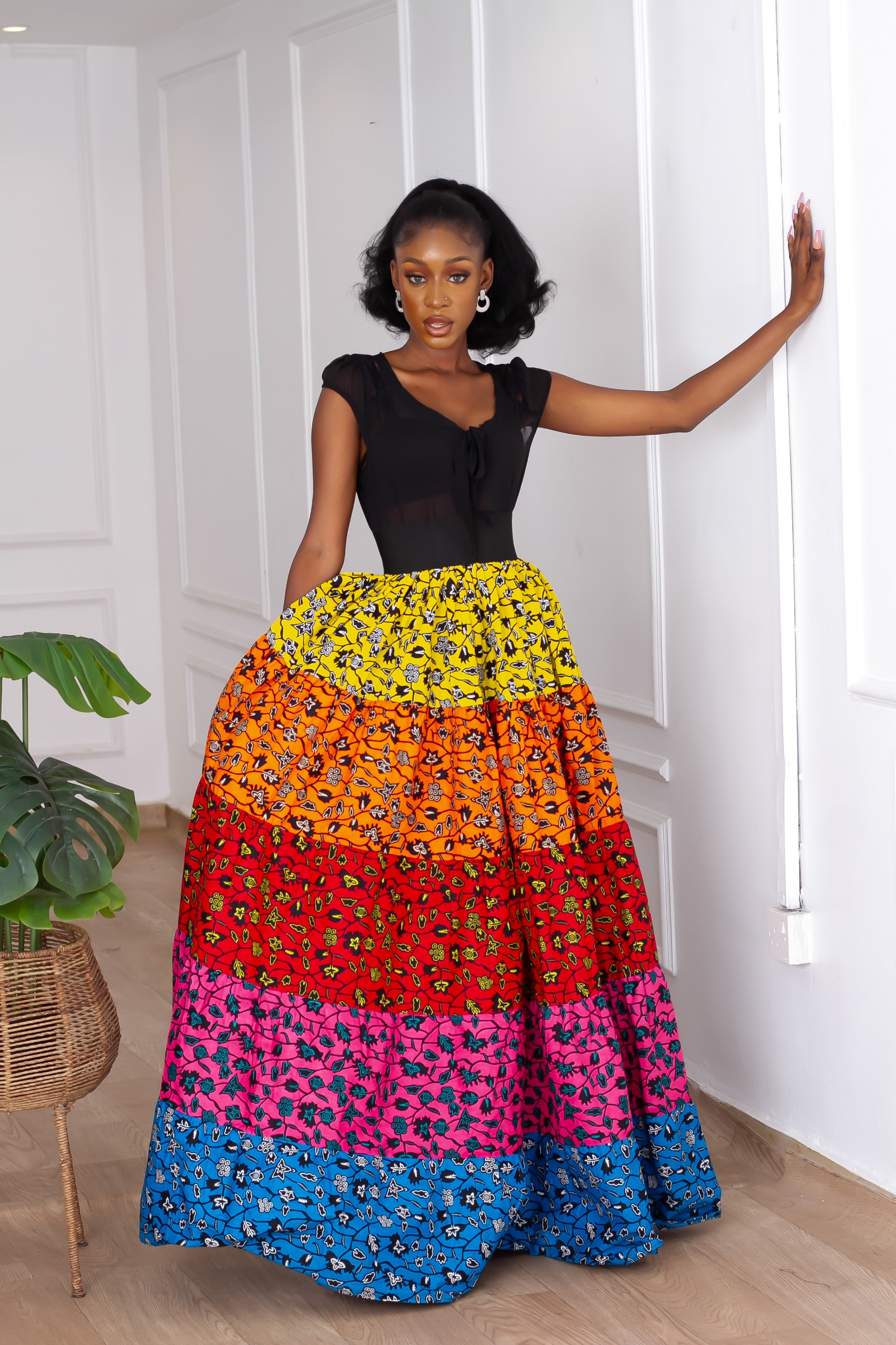 Raeni Caribbean Maxi Skirt