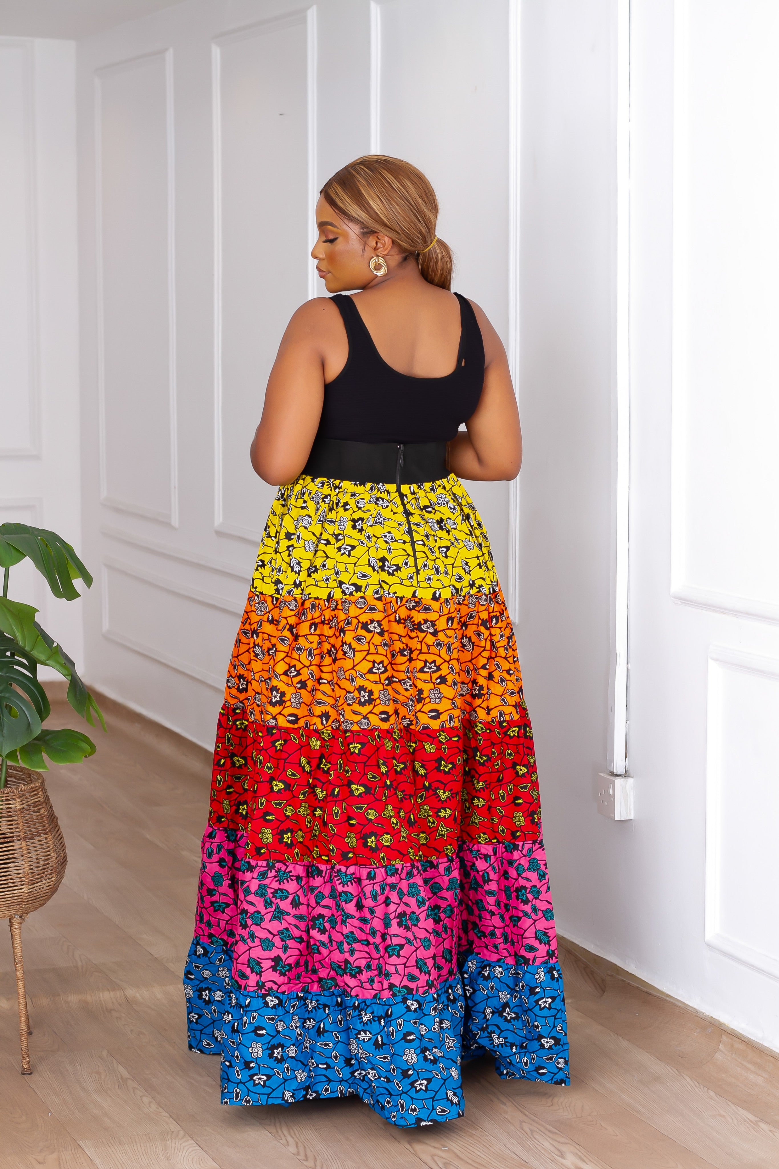 Raeni Caribbean Maxi Skirt